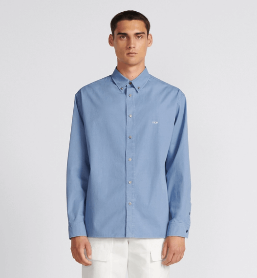 Dior o1w1db10525 413C50 Shirt in Blue Size US S / EU 44-46 / 1 - 4 Thumbnail