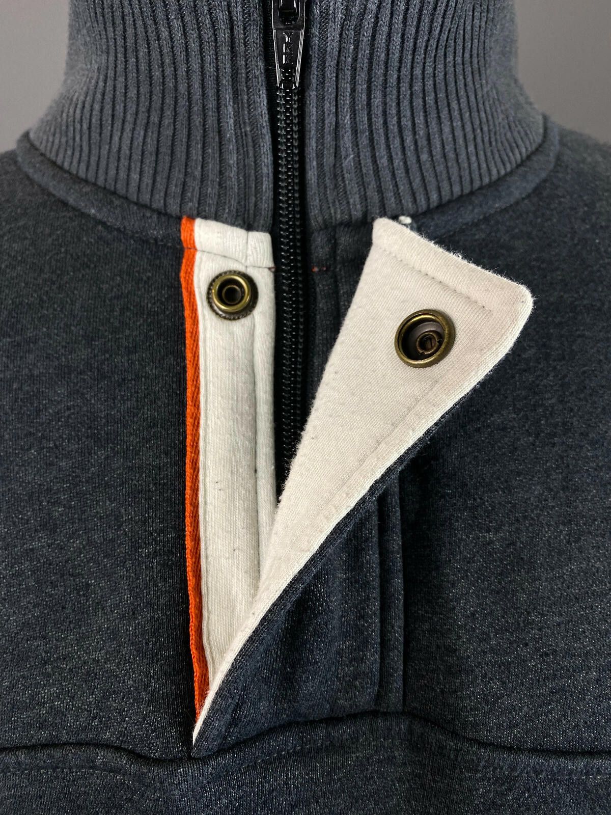 Orvis Men Orvis Gray High Neck 1/4 Zip Long Sleeve Sweater Size L Size US L / EU 52-54 / 3 - 3 Thumbnail