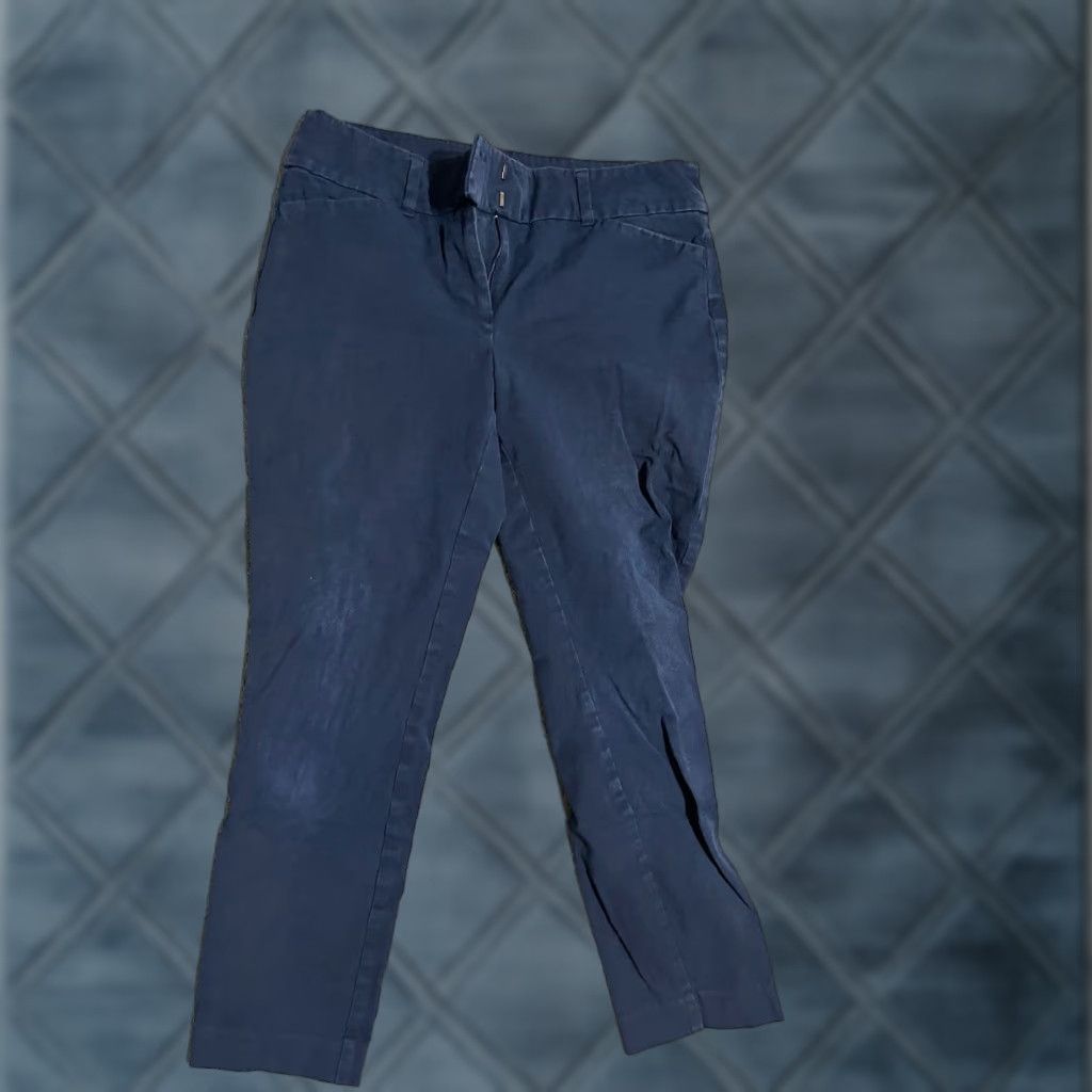Loft VINTAGE LOFT Women's Dress Pants Skinny Ankle Size 2 Blue Casual Pockets Size 26" / US 2 / IT 38 - 1 Thumbnail
