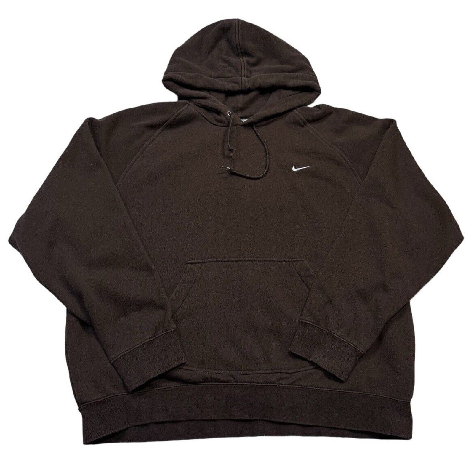 Nike VINTAGE NIKE 90s Y2k BROWN HOODIE SIZE Large Grey Tag Size US L / EU 52-54 / 3 - 1 Thumbnail