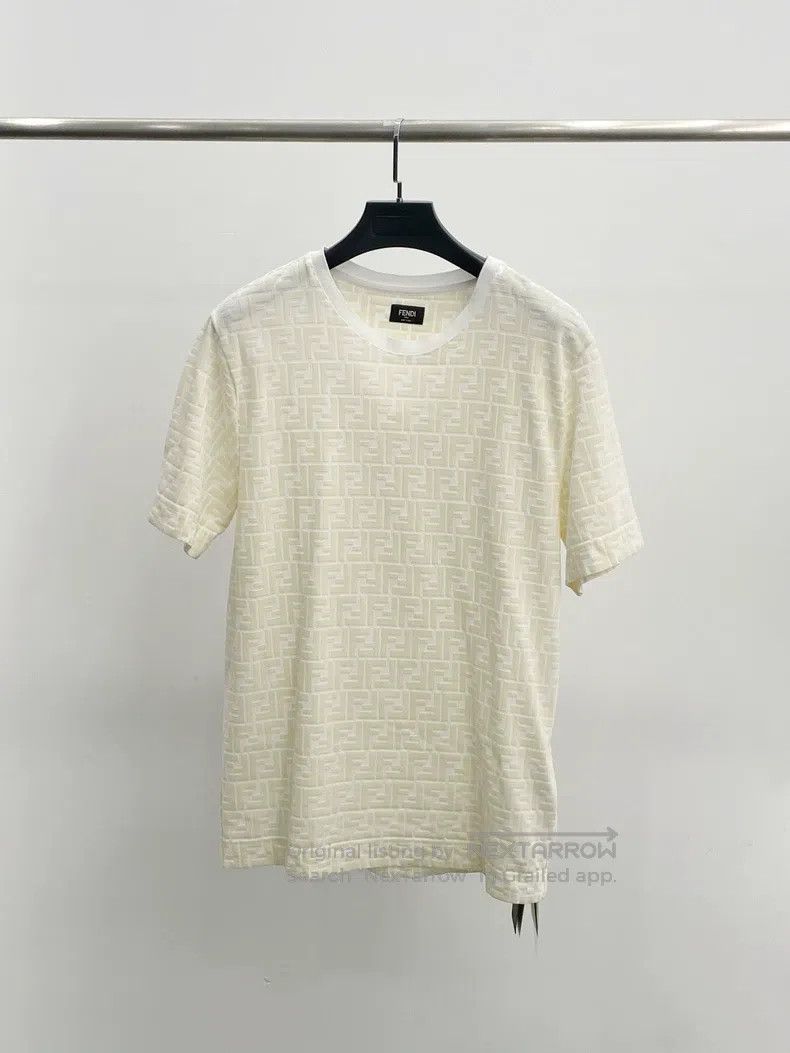 Fendi Fendi Beige full print short-sleeve Size US S / EU 44-46 / 1 - 1 Thumbnail