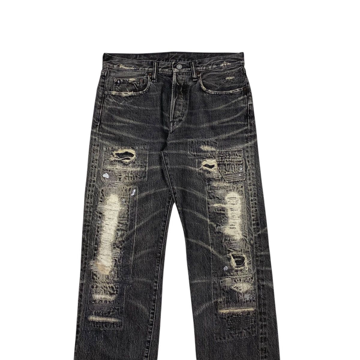 Kapital × Kapital Kountry Kapital Boro Denim Selvedge Pants Size US 32 / EU 48 - 3 Thumbnail