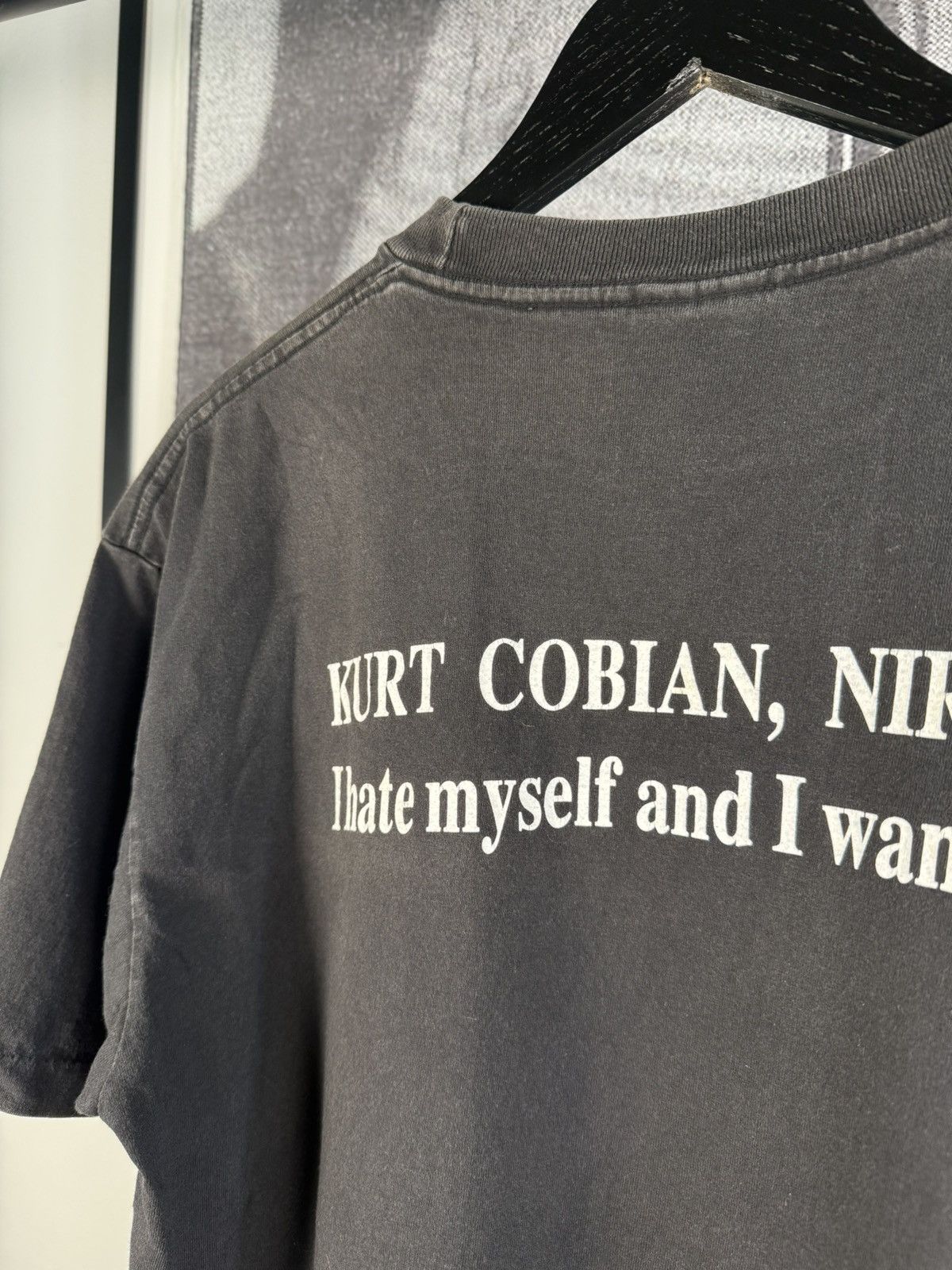 Vintage 🚭VINTAGE GRAIL🚭 KURT COBAIN MEXICAN BOOTLEG MISSPELLED SHIRT Size US L / EU 52-54 / 3 - 12 Thumbnail