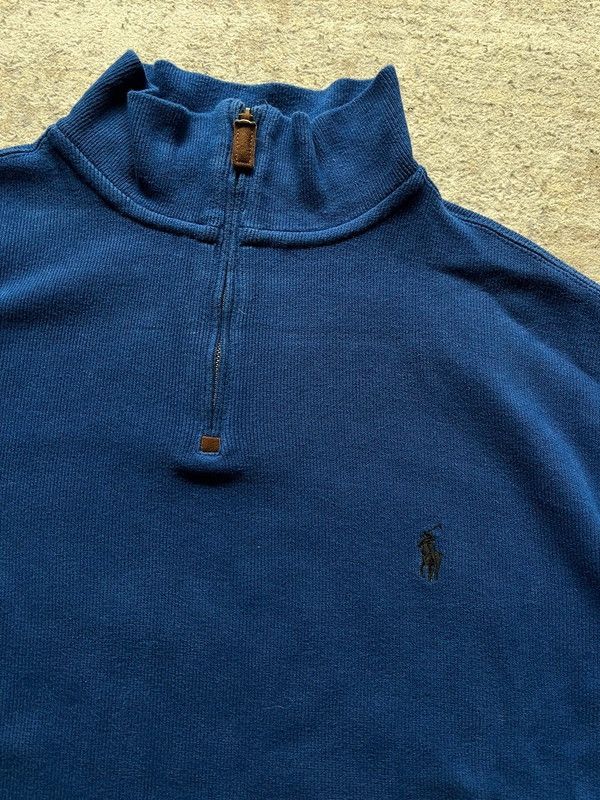 Polo Ralph Lauren Polo Ralph Lauren 1/4 Zip Neck Sweatshirt Blue Small Pony Size US L / EU 52-54 / 3 - 2 Thumbnail