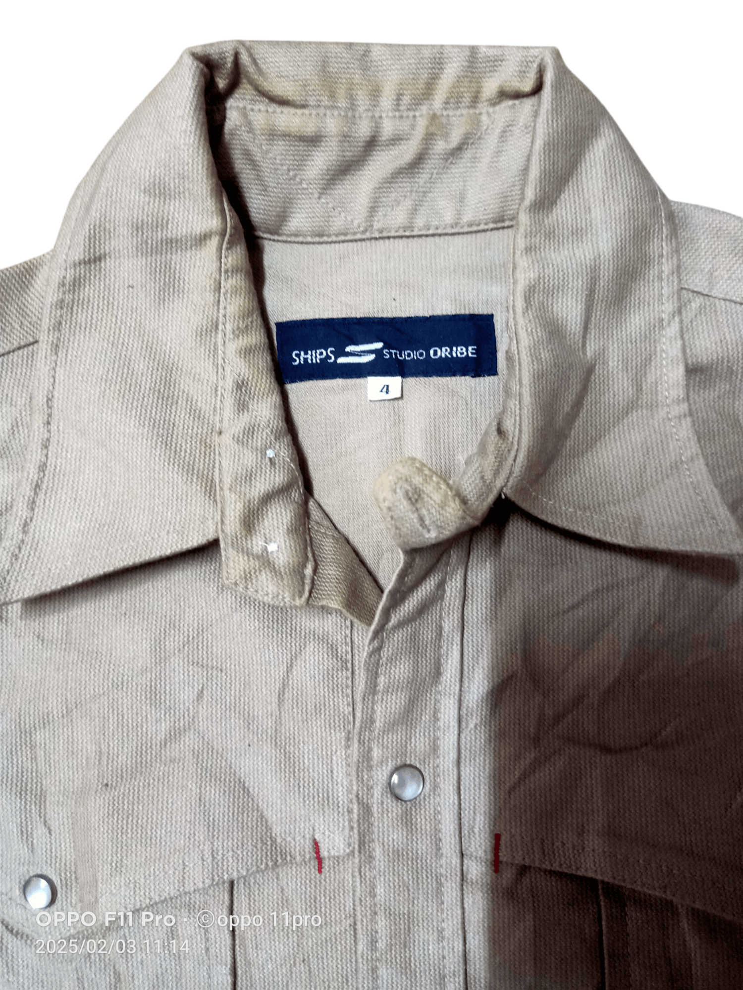 Japanese Brand × SHIPS Ships Studio Western Oribe Heavy Cotton Shirt Size US M / EU 48-50 / 2 - 2 Thumbnail