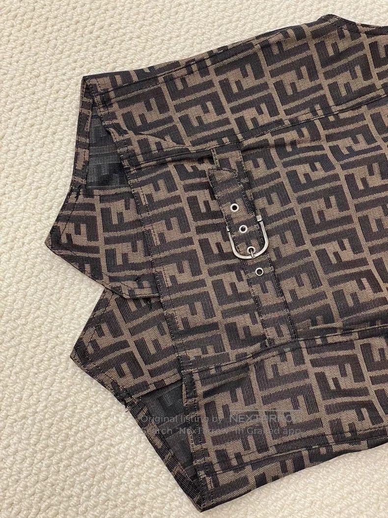 Fendi Fendi Monogram Vest Jacket Size XS / US 0-2 / IT 36-38 - 4 Thumbnail