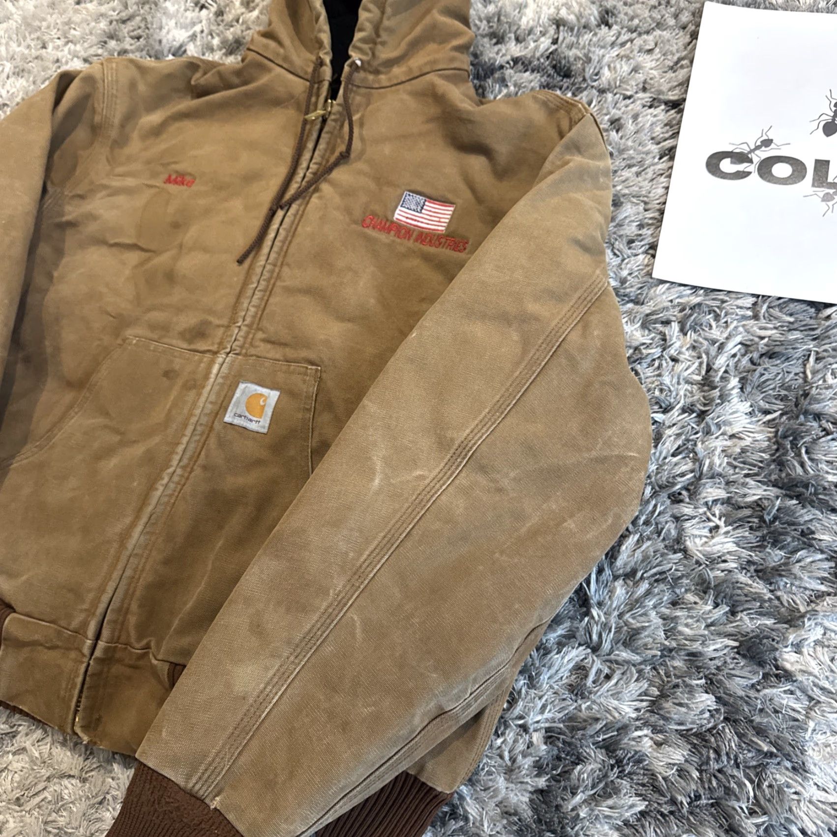 Carhartt VINTAGE Carhartt Jacket Full Zip Workwear Brown XL Men’s Size XL Bomber 00s Y2K J04 BRN Brown Size US XL / EU 56 / 4 - 3 Thumbnail