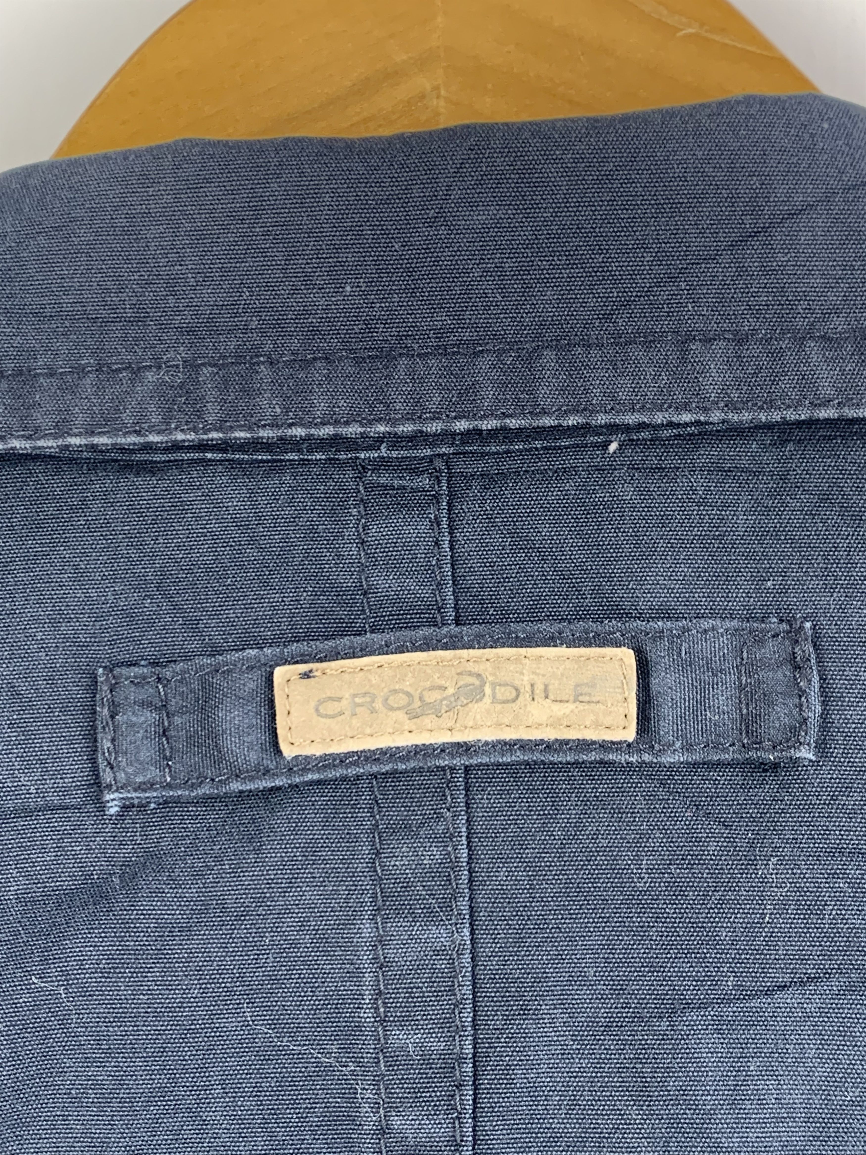 Japanese Brand Vintage 90s Crocodile Denim Jacket J1628 Size US L / EU 52-54 / 3 - 13 Thumbnail