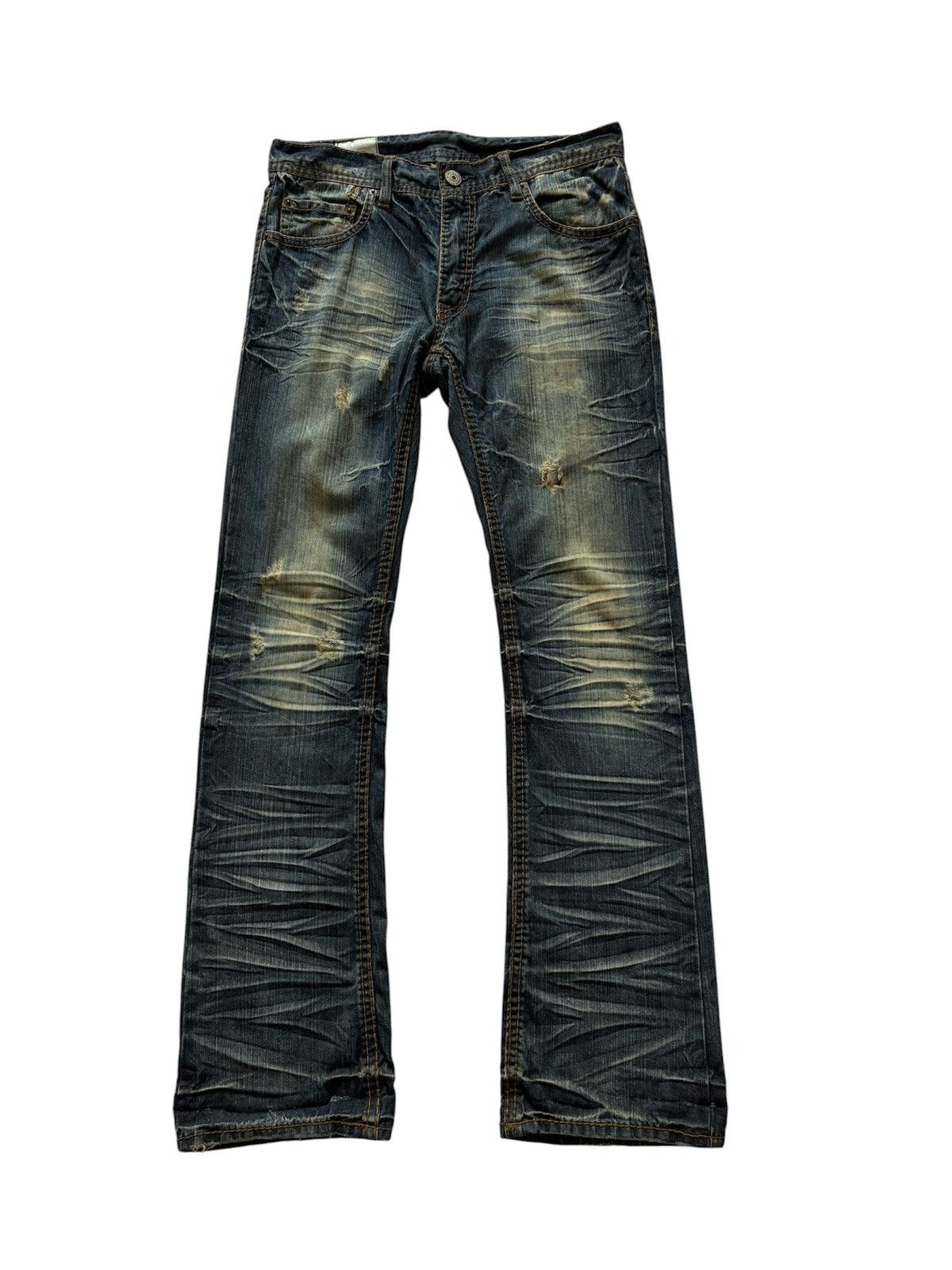 If Six Was Nine JAPANESE BRAND RUPERT BLEACH DISTRESSED JEANS Size US 31 - 1 Thumbnail