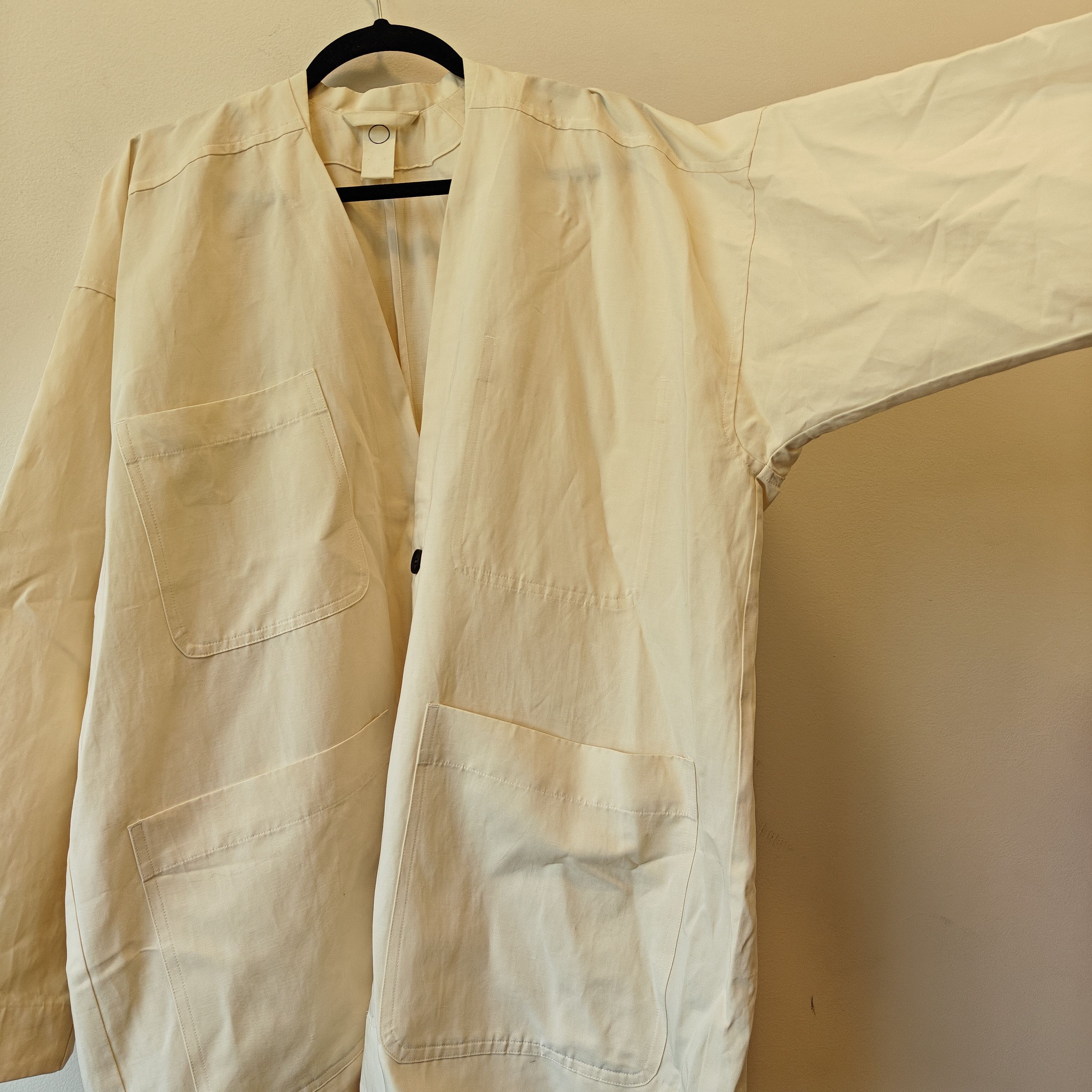 Jan Jan Van Essche o project oversized tunic cardigan cotton linen fits XL Size US M / EU 48-50 / 2 - 8 Thumbnail