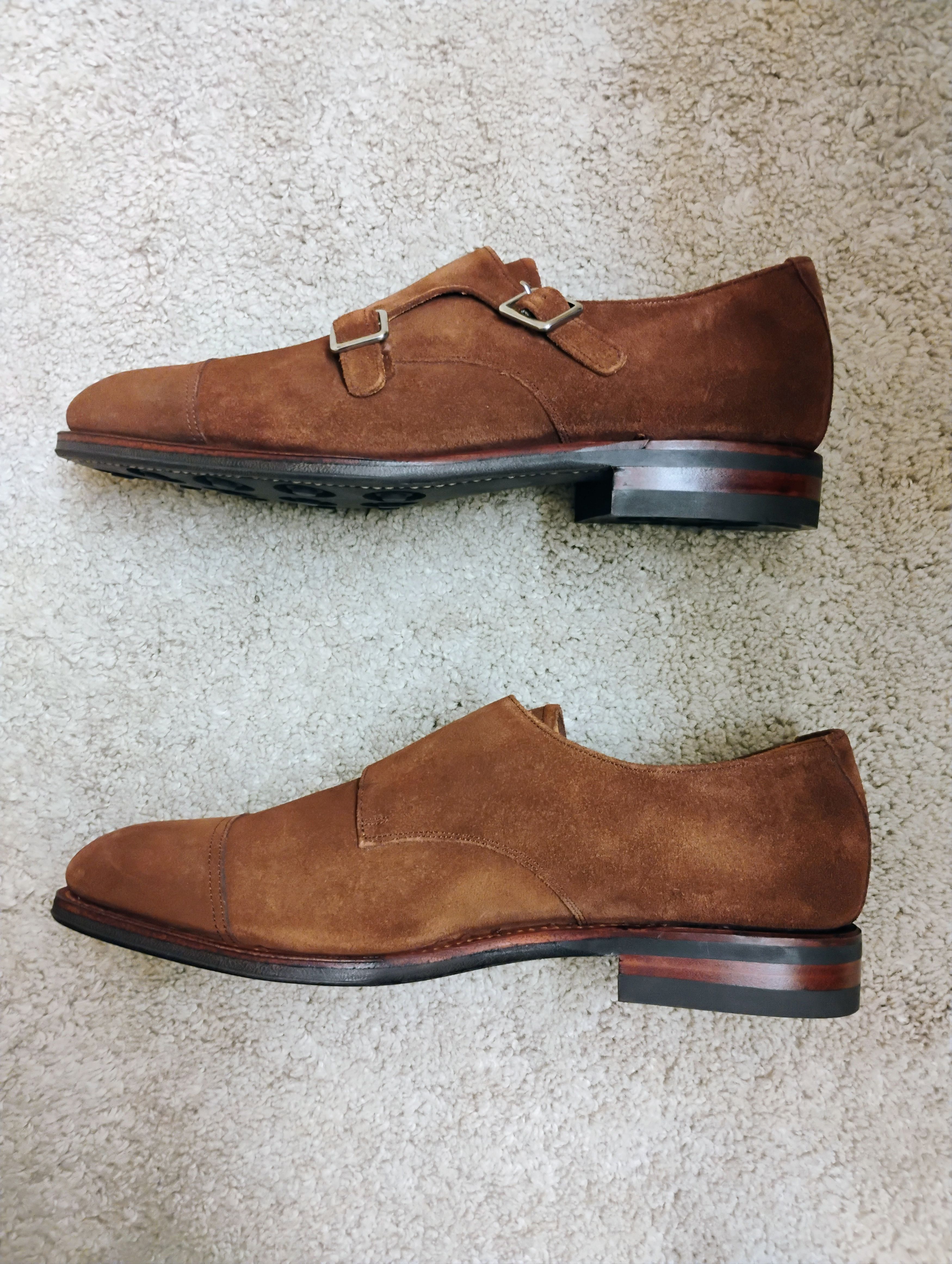Meermin Snuff Rapello Suede Double Monkstrap Size US 8.5 / EU 41-42 - 4 Thumbnail