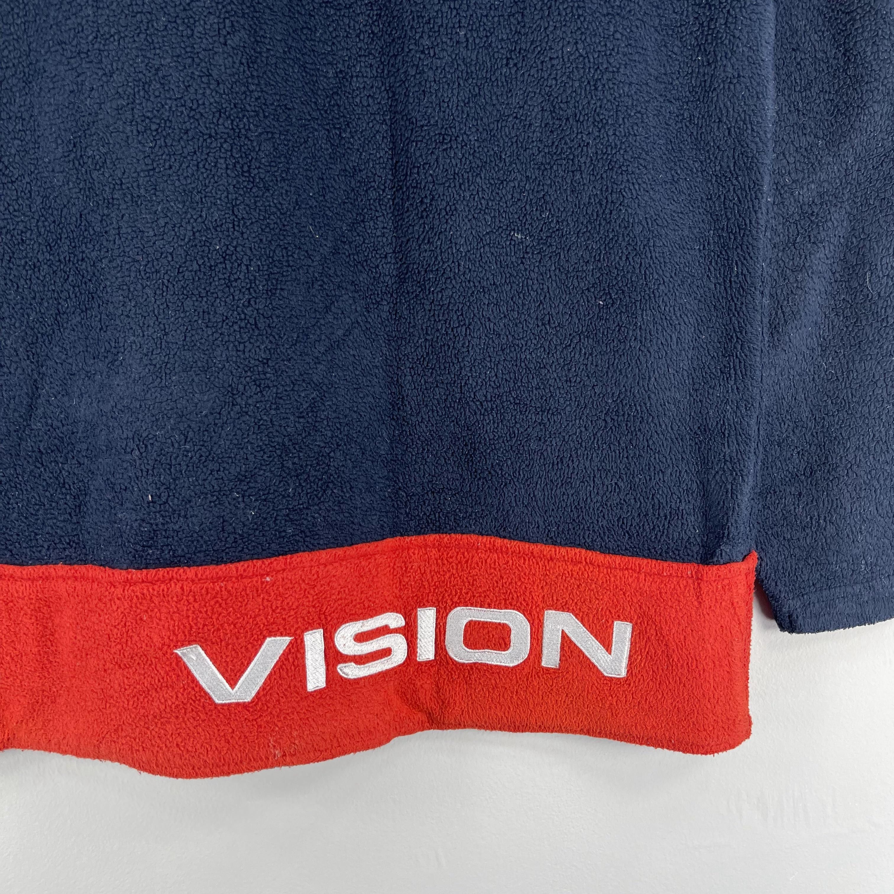 Vision Streetwear Vintage 90s VISION STREET WEAR Half Zipper Fleece Size US L / EU 52-54 / 3 - 9 Thumbnail
