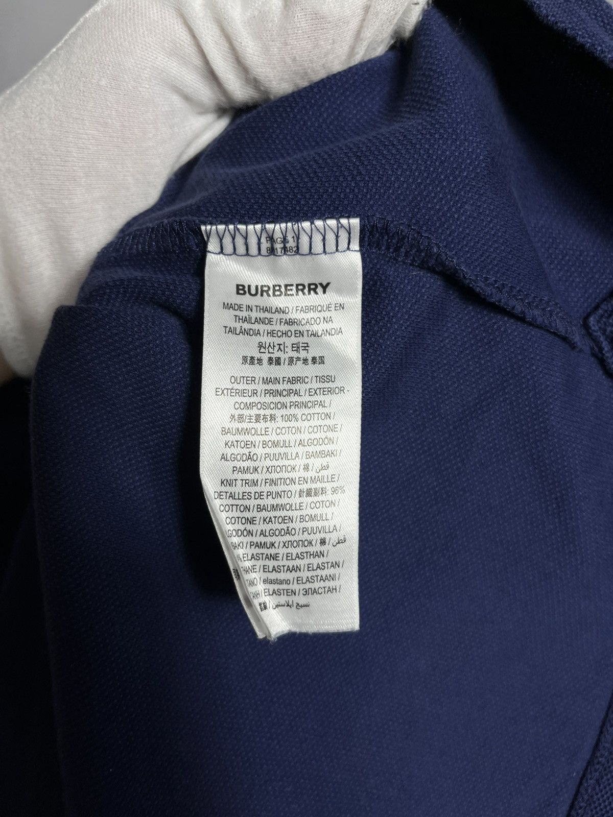 Burberry Burberry mens polo navy blue embroidered cotton shirt Size US M / EU 48-50 / 2 - 7 Thumbnail