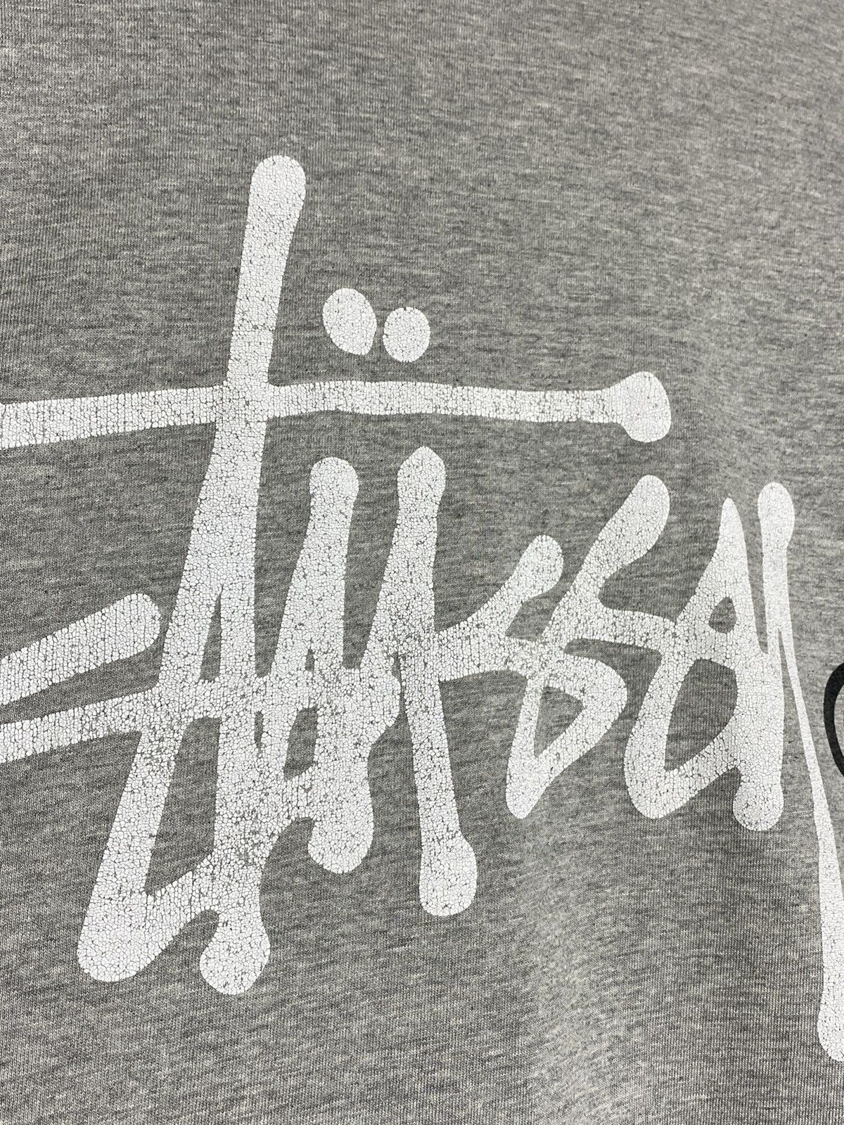 Stussy Vintage Stussy Distressed Logo Long Sleeve Shirt Grey Size US L / EU 52-54 / 3 - 3 Thumbnail