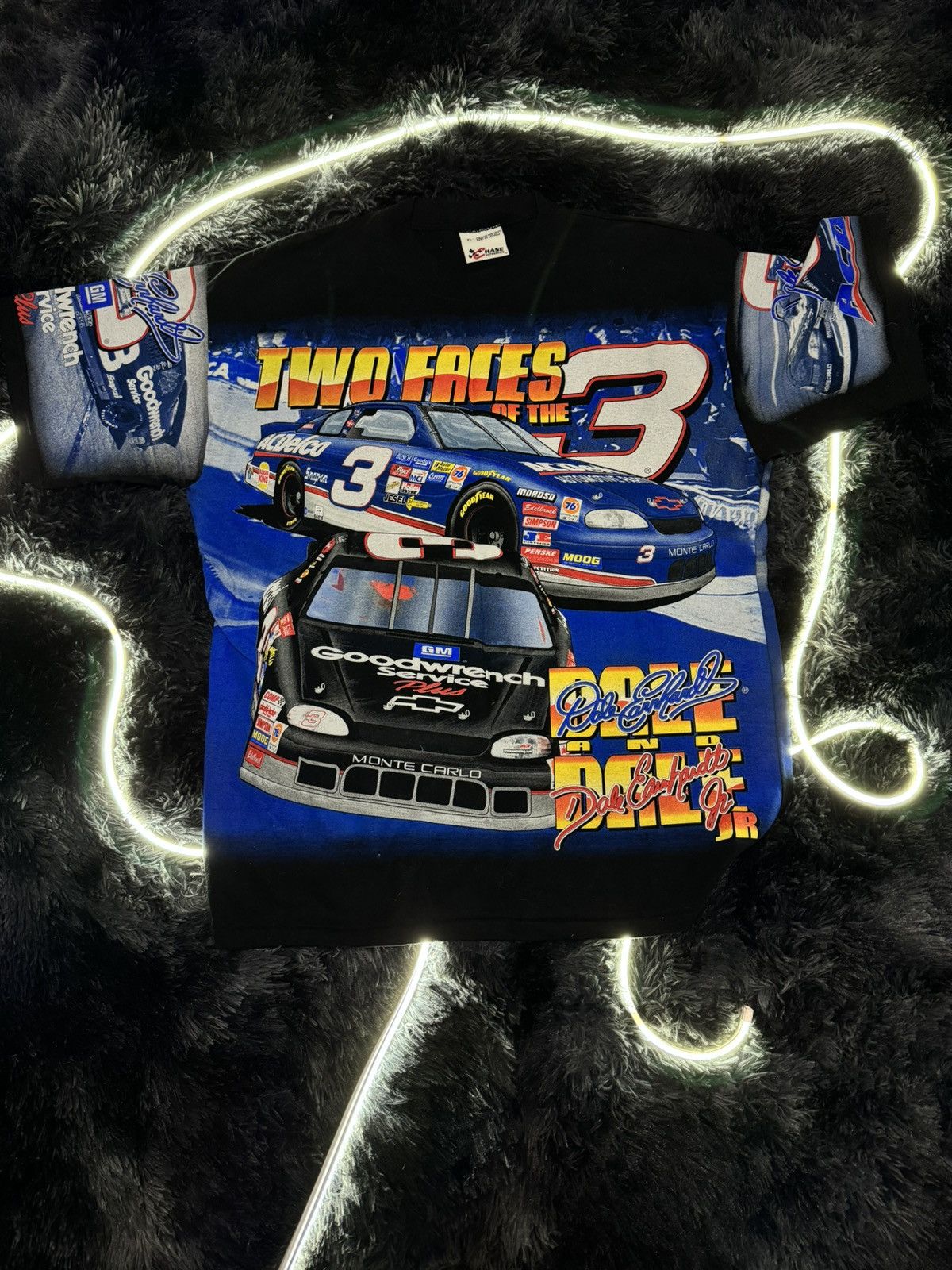 image of Chase Authentics x Nascar Dale & Dale Earnhardt Jr T-Shirt in Black, Men's (Size XL)