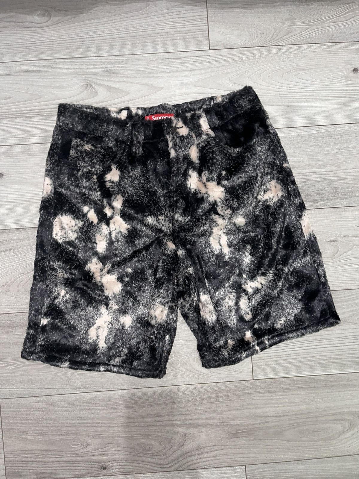 image of Supreme Faux Fur Short in Black, Men's (Size 36)