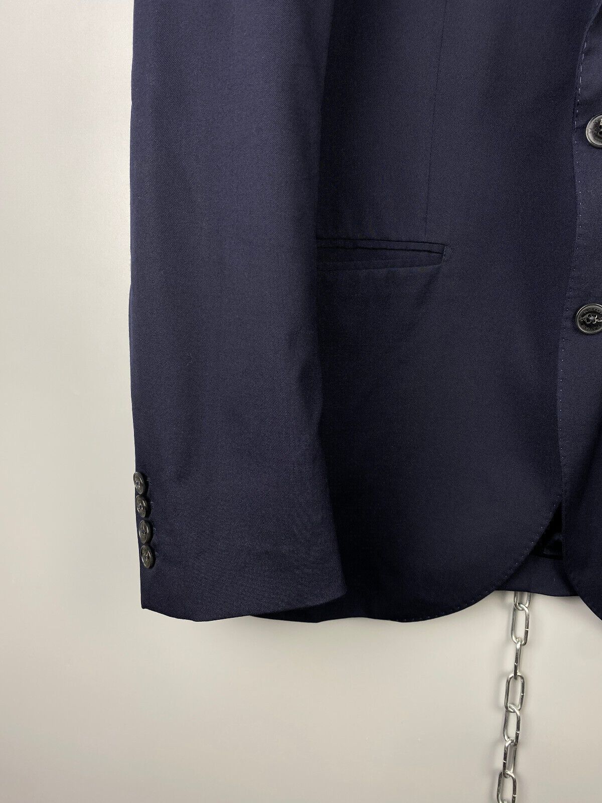 Hackett Hackett ing Loro Piana Wool Button Suit Blazer Jacket Size 44R - 6 Thumbnail