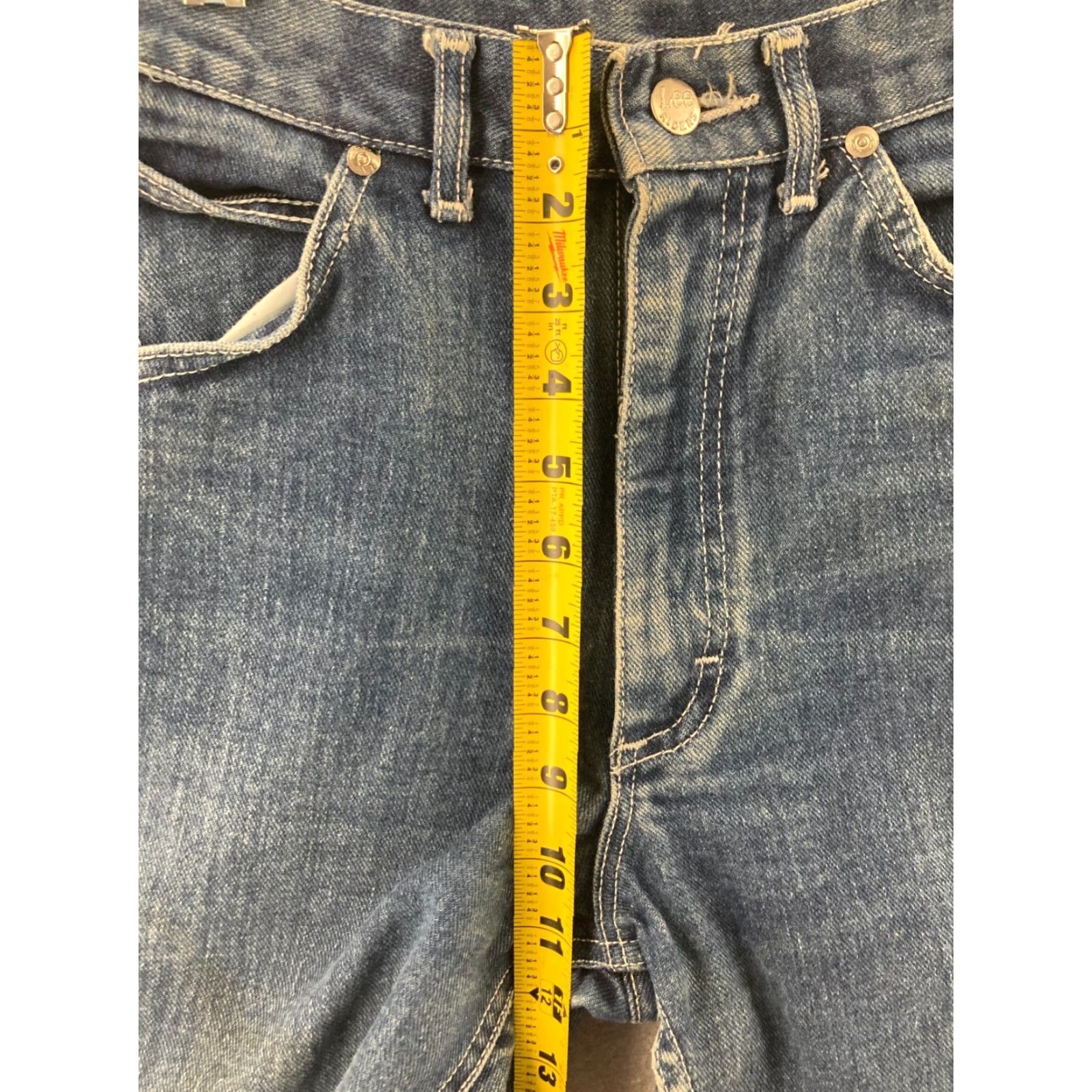 Lee VINTAGE Lee Jeans Womens 24x33 Mom Lee Mr Denim Union USA Made 80s Size 42" / US 20 - 4 Thumbnail