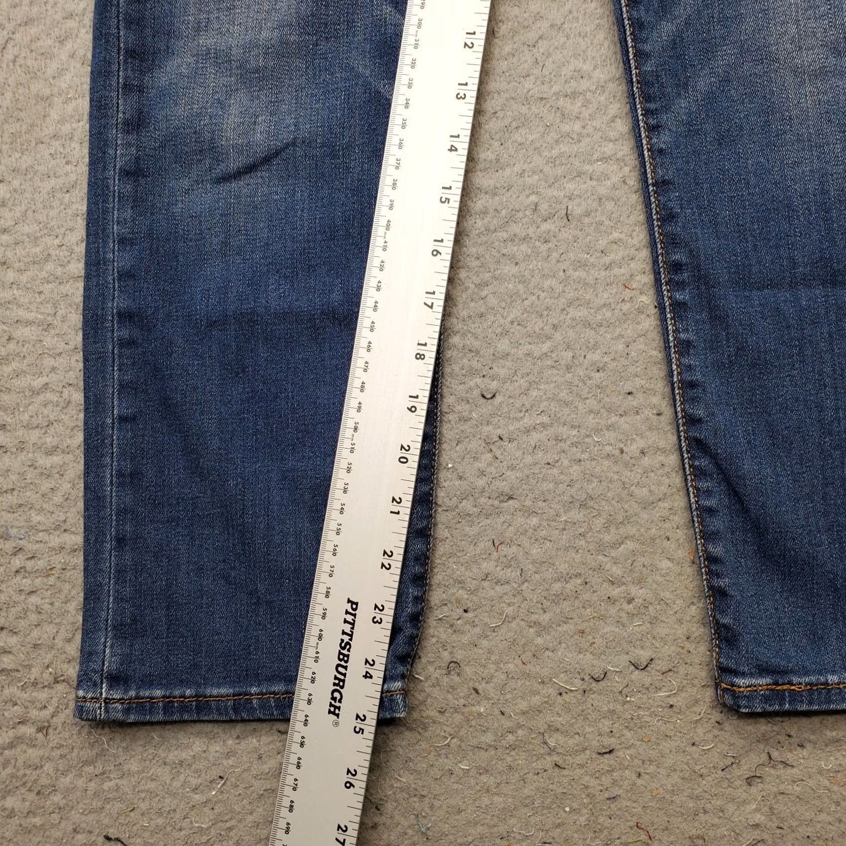 Levi's Levi's Wedgie Straight Jeans Mens 28x26 Blue Denim Red Tab Button Fly 5-Pocket Jeans Mens Size 28 Blue Size US 28 / EU 44 - 4 Thumbnail