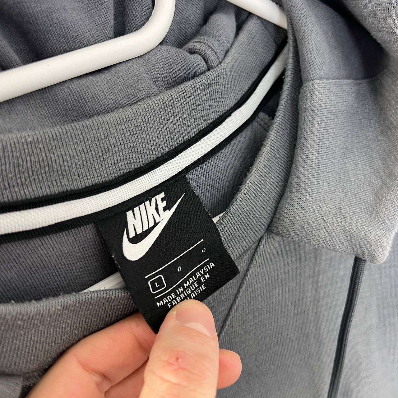Nike Nike Big Logo Swoosh Hoodie Y2K Style Oversized Baggy Size US L / EU 52-54 / 3 - 4 Thumbnail