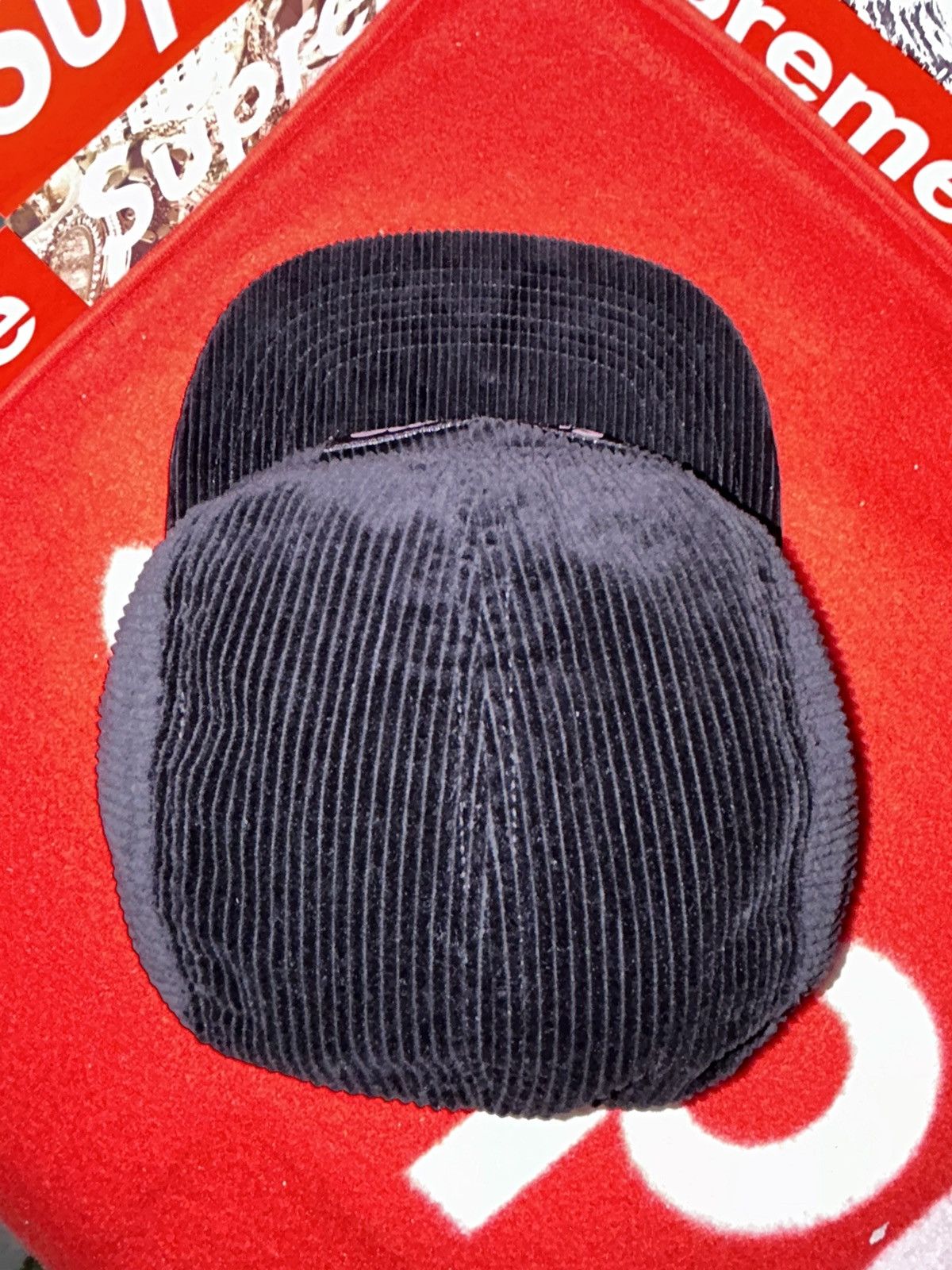 Supreme Supreme Corduroy Camp Cap Black FW16 NEW Size ONE SIZE - 4 Thumbnail
