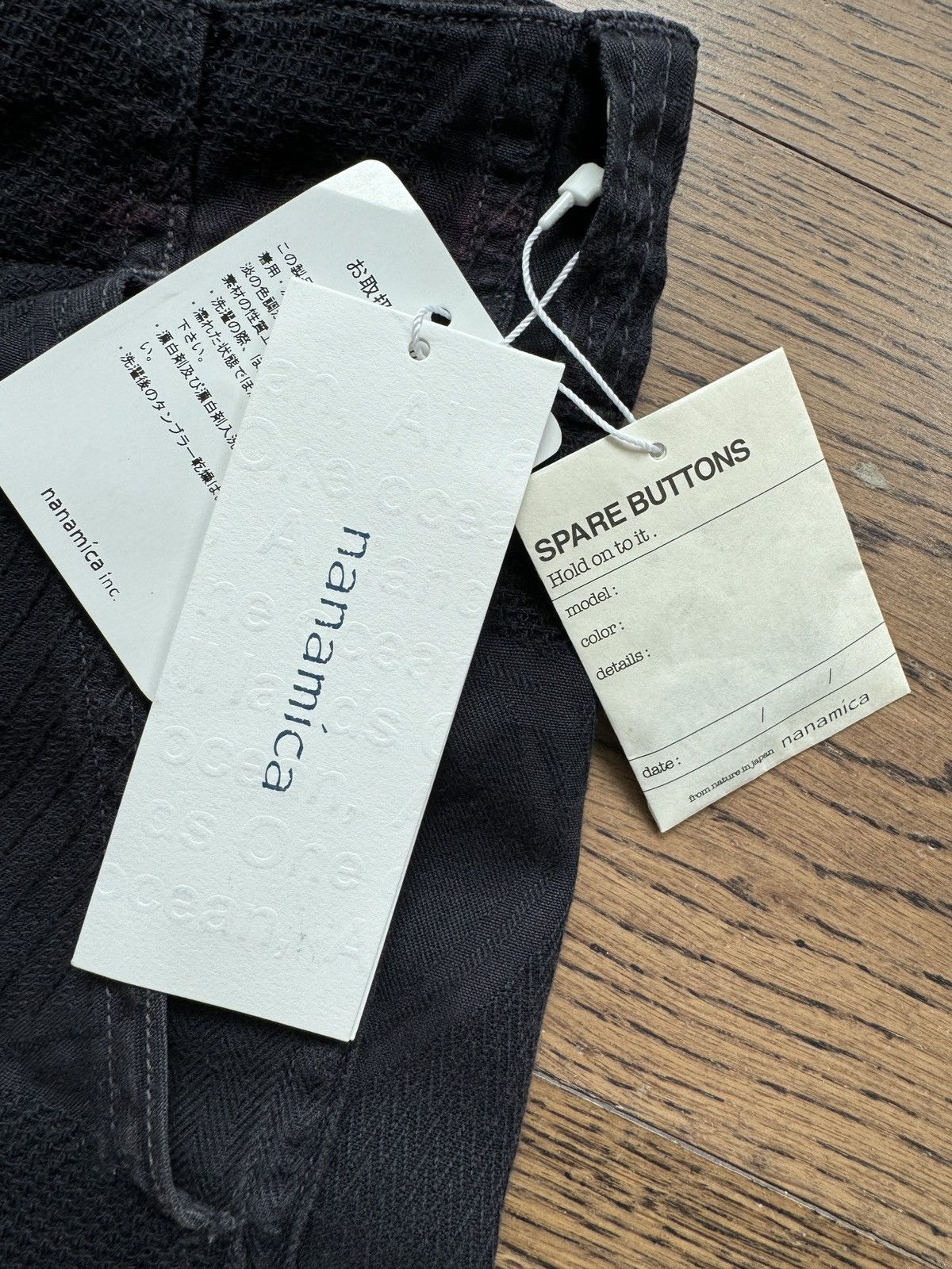 Nanamica Nanamica Japan Mens Navy Subtle Pattern Summer Cotton Shorts Size US 30 / EU 46 - 12 Thumbnail