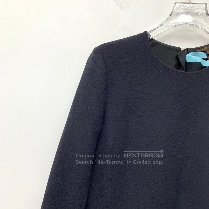 Louis Vuitton Louis Vuitton Long Sleeve Dress with Black logo Metallic B Size XS / US 0-2 / IT 36-38 - 3 Thumbnail