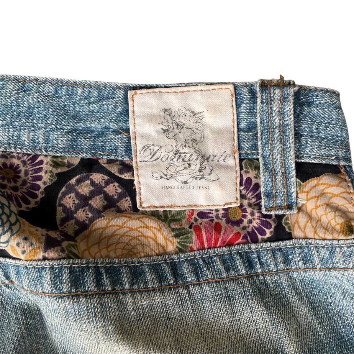 Kapital Y2k Japan Dominate Handcrafted Floral Sukajan Mudwash Jeans Size US 32 / EU 48 - 15 Thumbnail