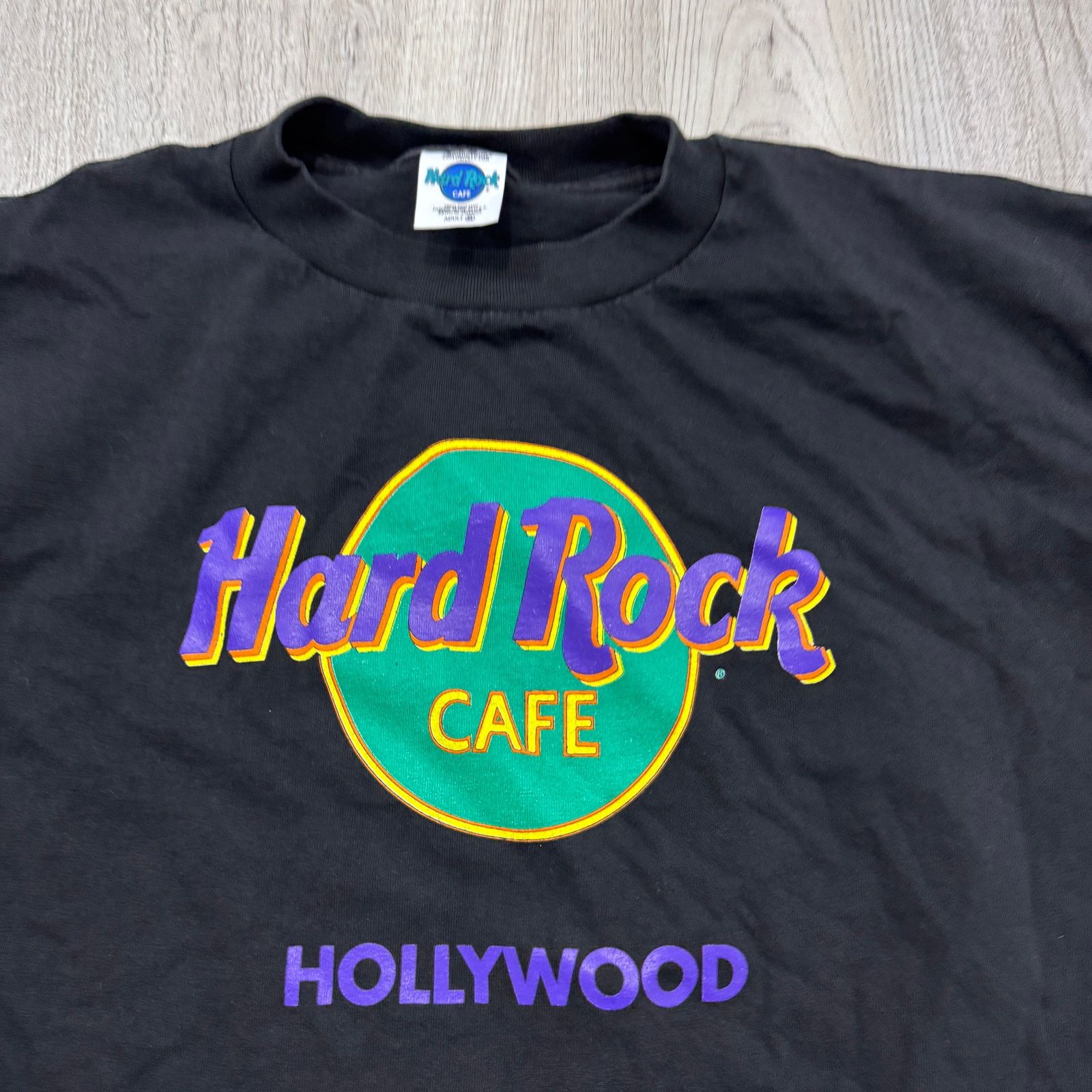 Vintage Vintage Hard Rock Cafe Hollywood Shirt Men's XL Black 90s Size US XL / EU 56 / 4 - 3 Thumbnail