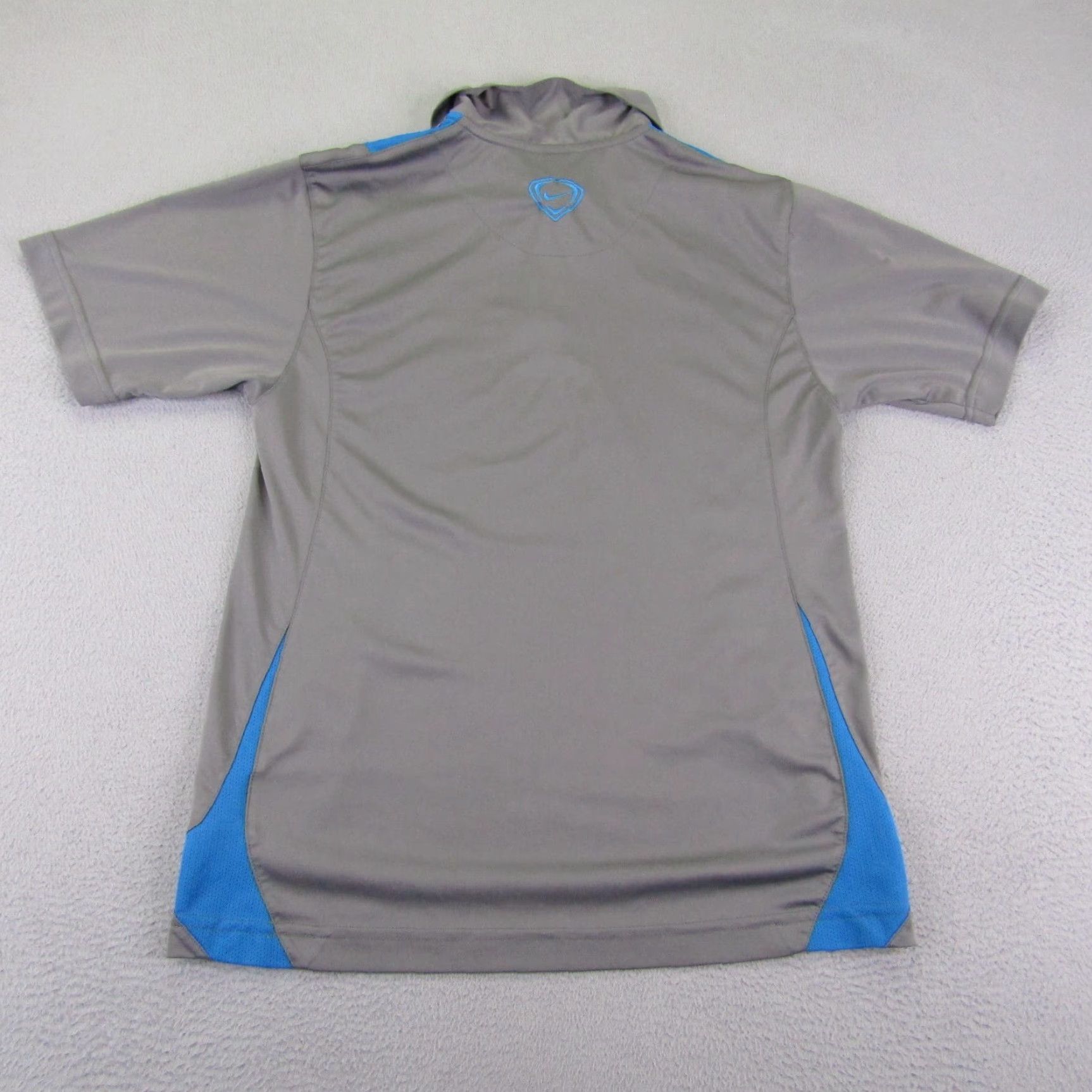 Nike Nike Polo Shirt Mens M Gray Blue Fit Dry Soccer Performance Athletic Polo Size US M / EU 48-50 / 2 - 5 Thumbnail