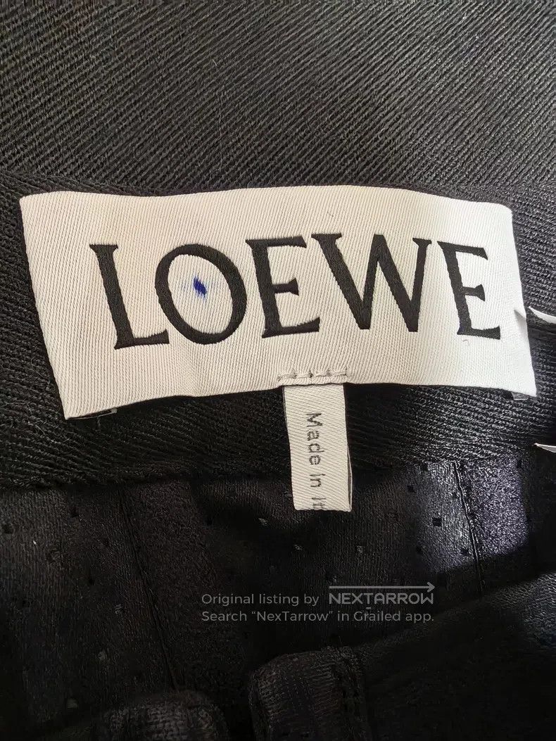 Loewe Loewe Heavyweight wool, straight-leg casual sports pants Size 24" / US 00 / IT 34 - 3 Thumbnail