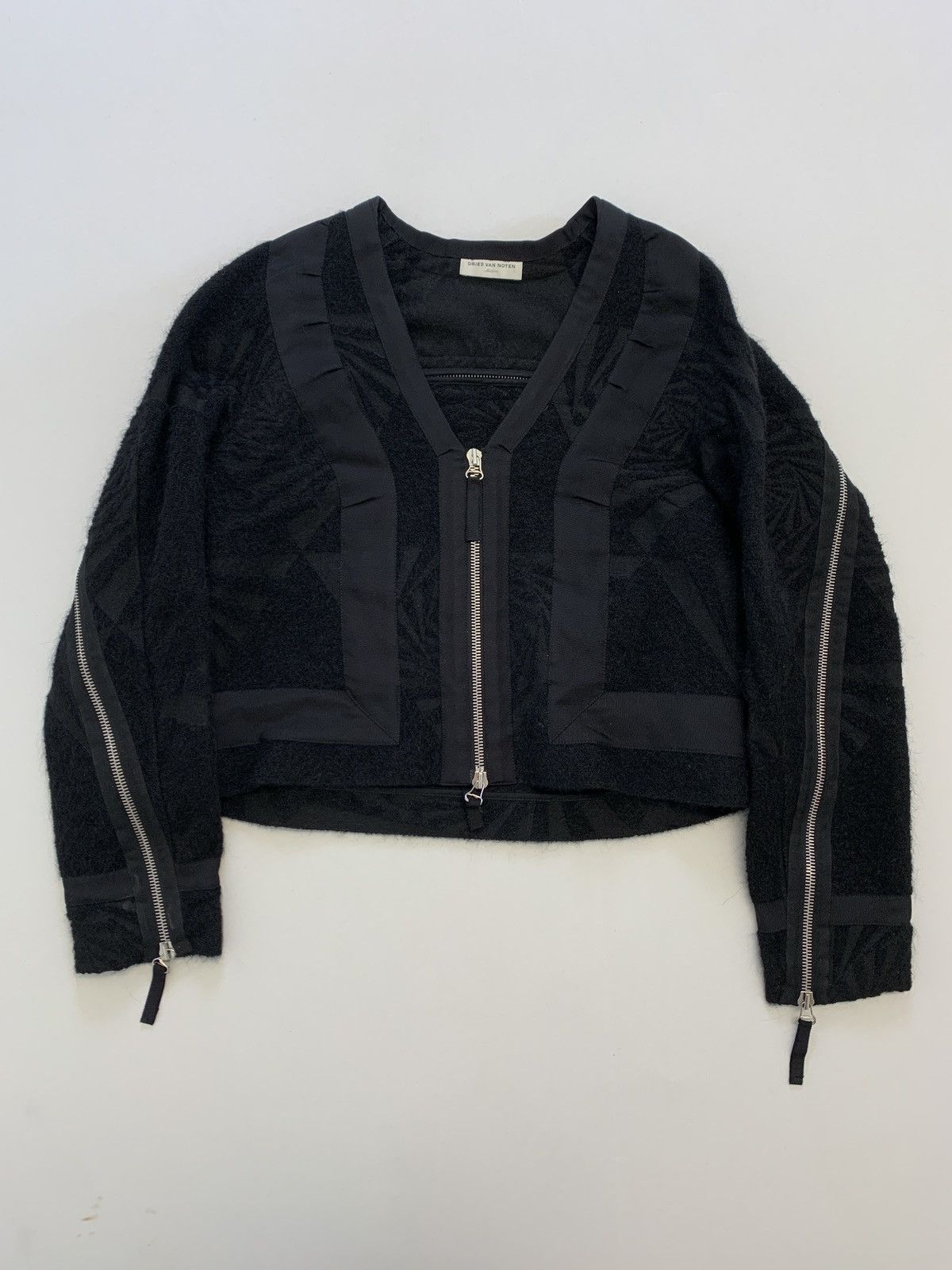 Dries Van Noten back zip bomber black Size US M / EU 48-50 / 2 - 3 Thumbnail
