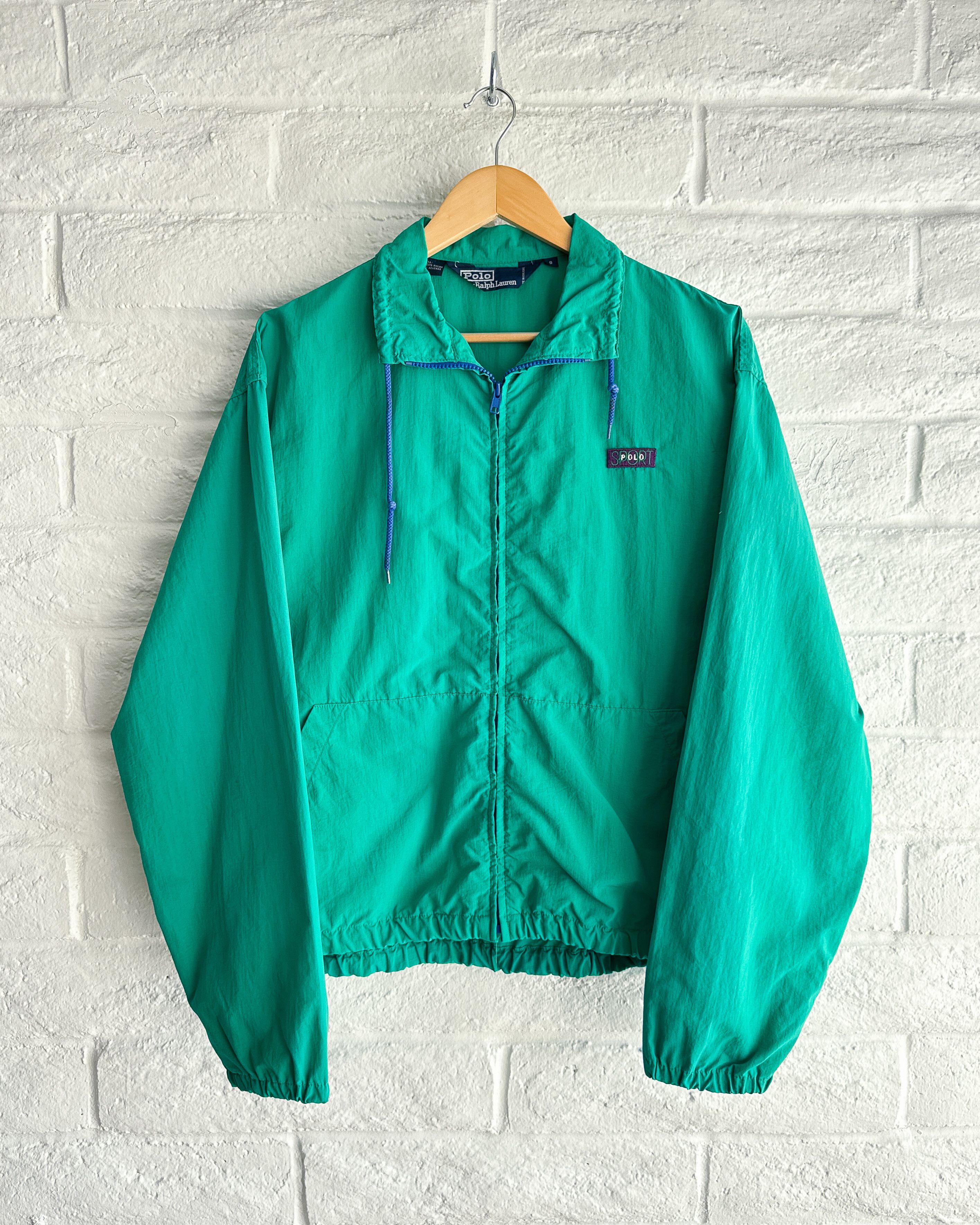 Polo Ralph Lauren Vintage 1980s Polo Ralph Lauren Teal Windbreaker Jacket S Size US S / EU 44-46 / 1 - 1 Thumbnail