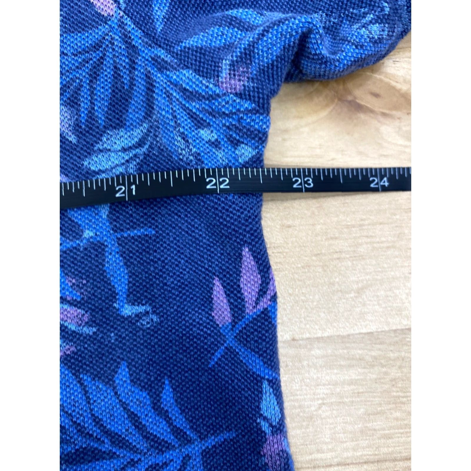 Izod Izod Polo Shirt Mens L Blue Short Sleeve Floral Tropical Golf 100% Cotton Regular Size US XL / EU 56 / 4 - 5 Thumbnail