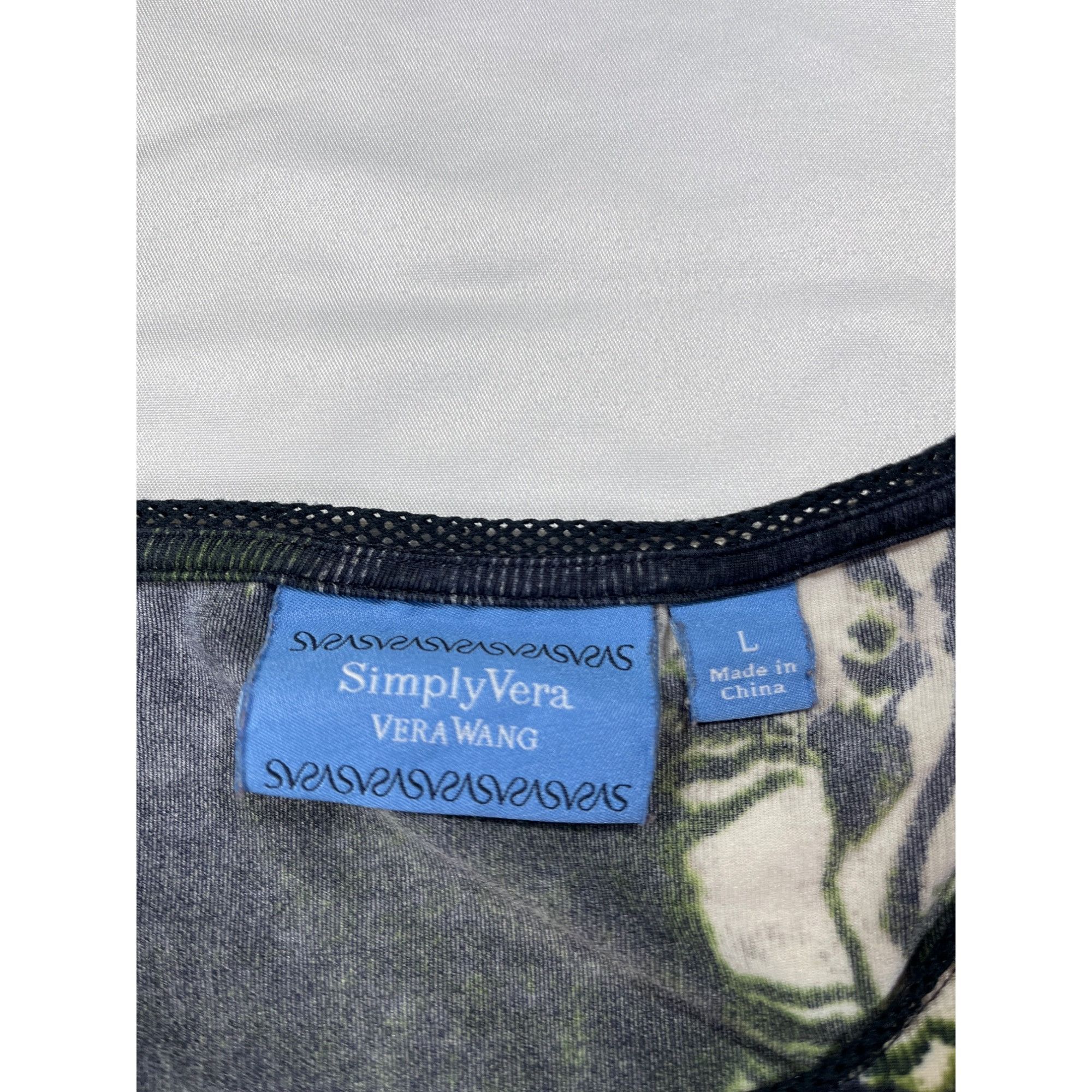 Other SimplyVera Vera Wang Womens Tie Dye Asymmetric Hem Long Slee Size L / US 10 / IT 46 - 3 Thumbnail