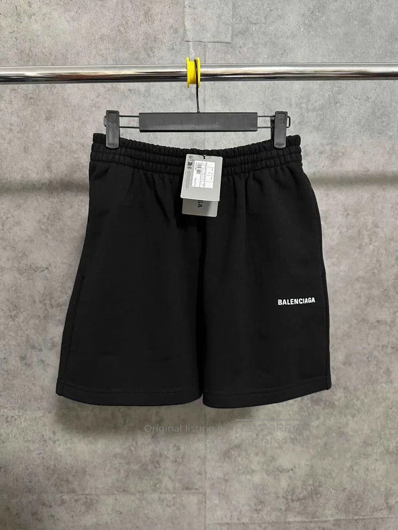 Balenciaga Balenciaga Embroidered Logo Black Shorts. Size US 32 / EU 48 - 1 Thumbnail