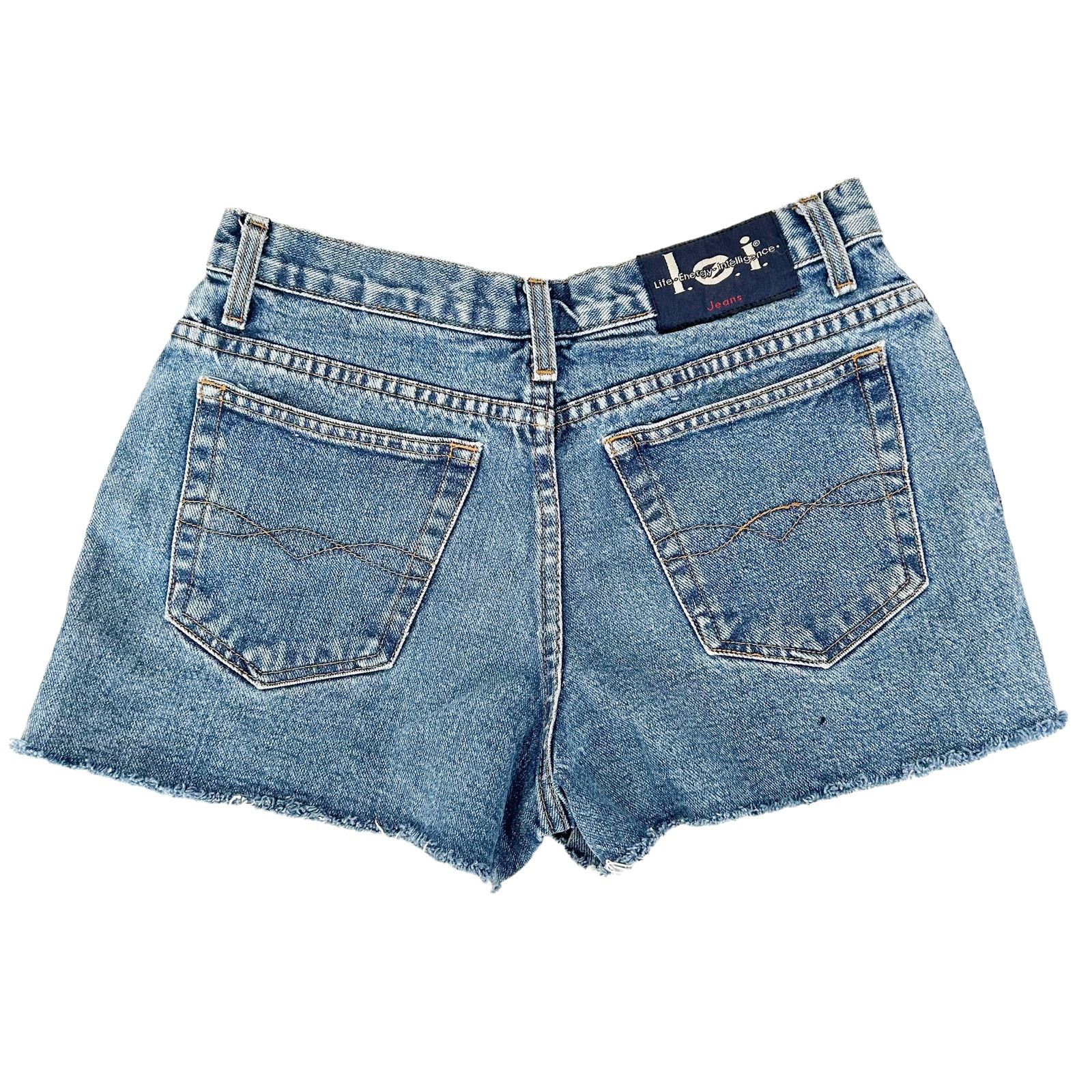 Other Vintage LEI High Waisted Cut Off Jean Shorts Sz 29 Size 29" - 4 Thumbnail