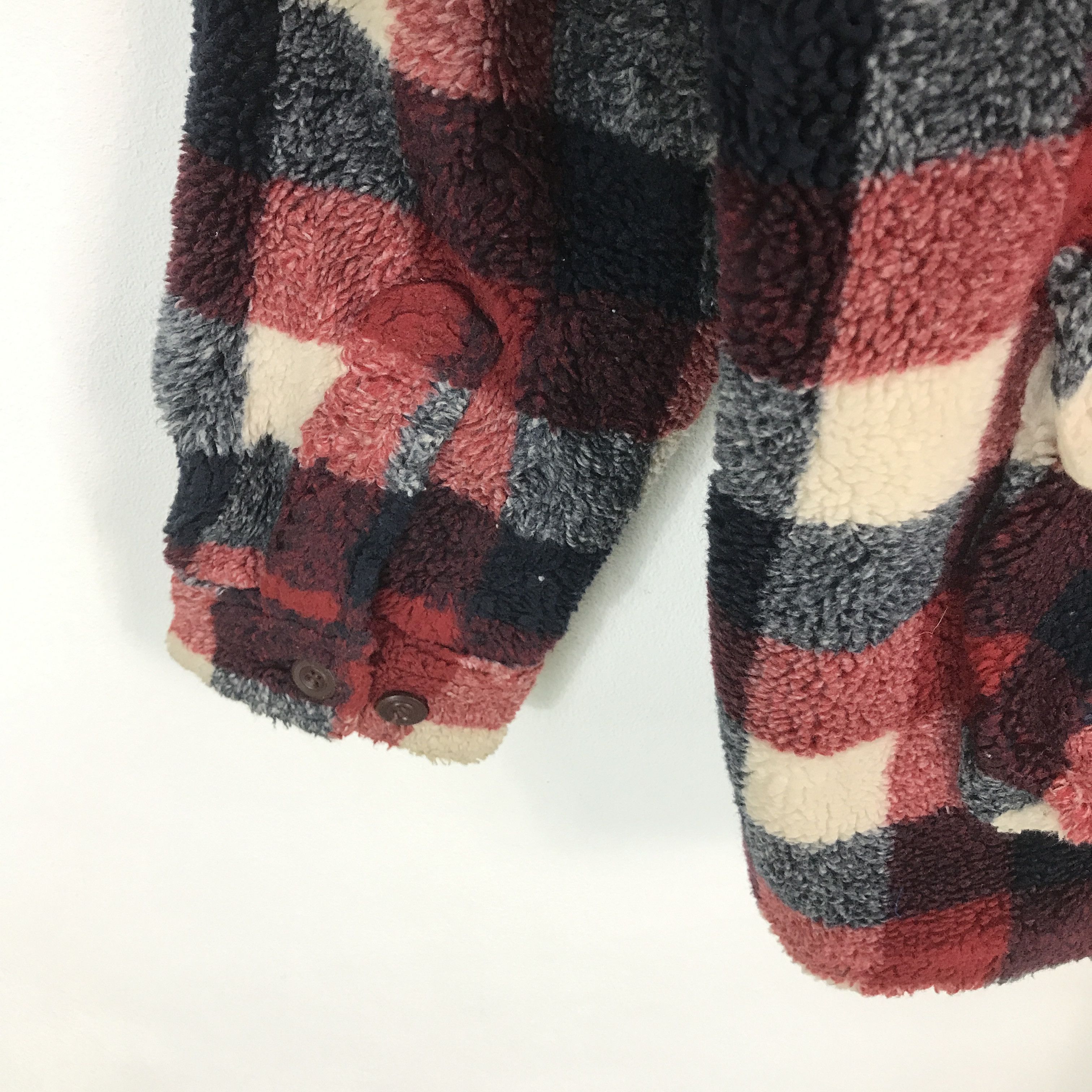 Japanese Brand drug store's multi pocket Japan Sherpa button up jacket Size US L / EU 52-54 / 3 - 7 Thumbnail
