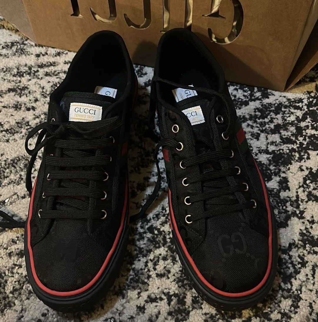 Gucci Gucci Tennis 1977 Off the Grid Low Sneaker Black size 12.5 Size US 12.5 / EU 45-46 - 3 Thumbnail