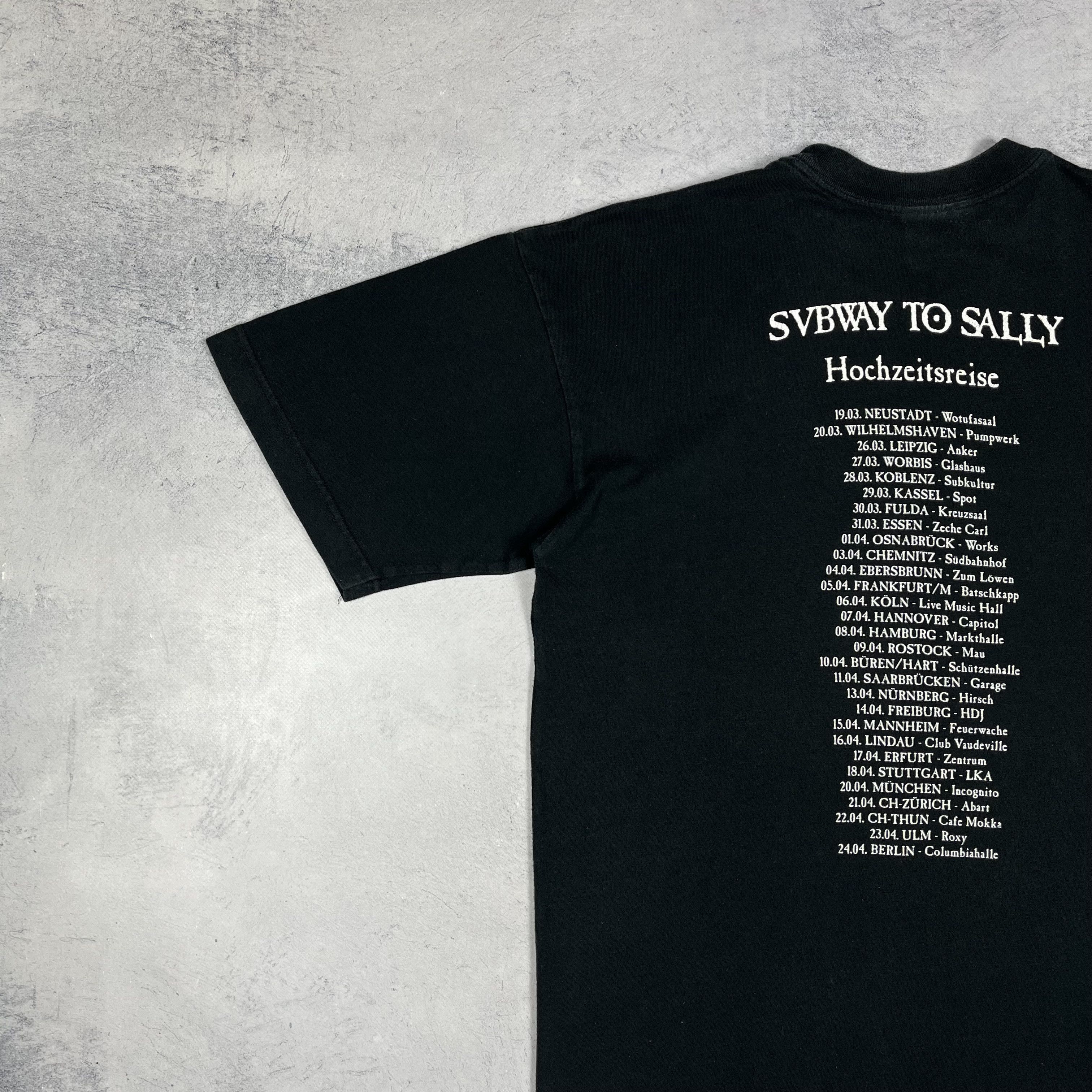 Band Tees Vintage Subway To Sally Tour Rock Band T Shirt 1990’s Size US XL / EU 56 / 4 - 15 Thumbnail