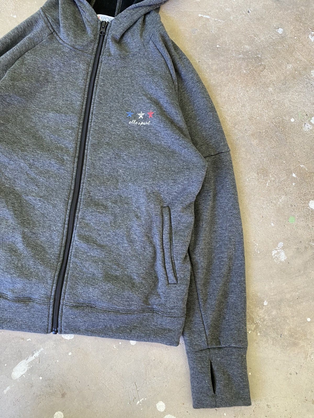 Japanese Brand Elle Sport Paris Thumb Hole Zip Hoodie Women Size M / US 6-8 / IT 42-44 - 3 Thumbnail