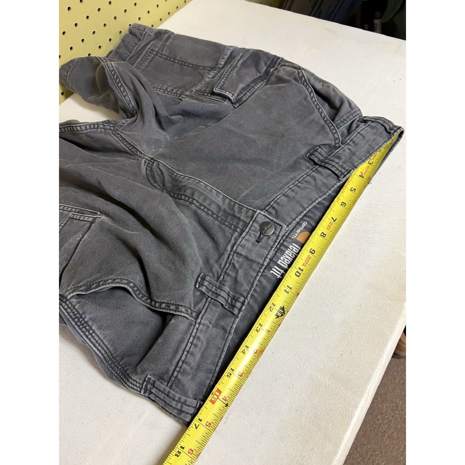 Carhartt Carhartt Men's Cargo Shorts Gray 34 Relaxed Fit 10.5in Inseam Canvas Utility Pockets Workwear Outdoor Modern Casual Size US 34 / EU 50 - 6 Thumbnail