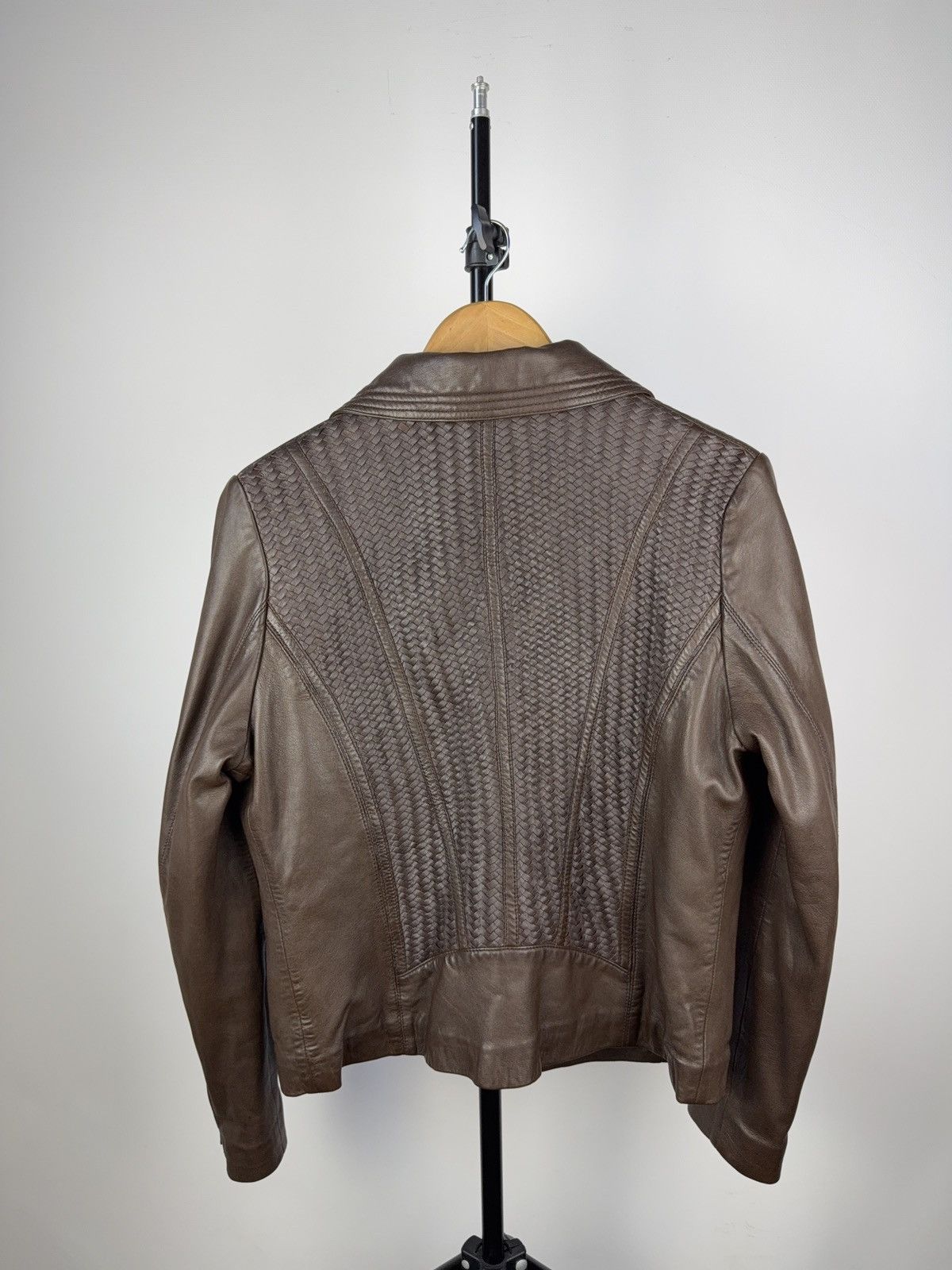Leather × Vintage Vintage 90s Genuine Leather MOTO Bomber Jacket Rock Punk Size US S / EU 44-46 / 1 - 9 Thumbnail