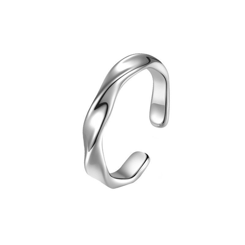 Jewelry Modern Jewelry Rings Open Size Chrome Ring (Size 7-13) Size ONE SIZE - 5 Thumbnail