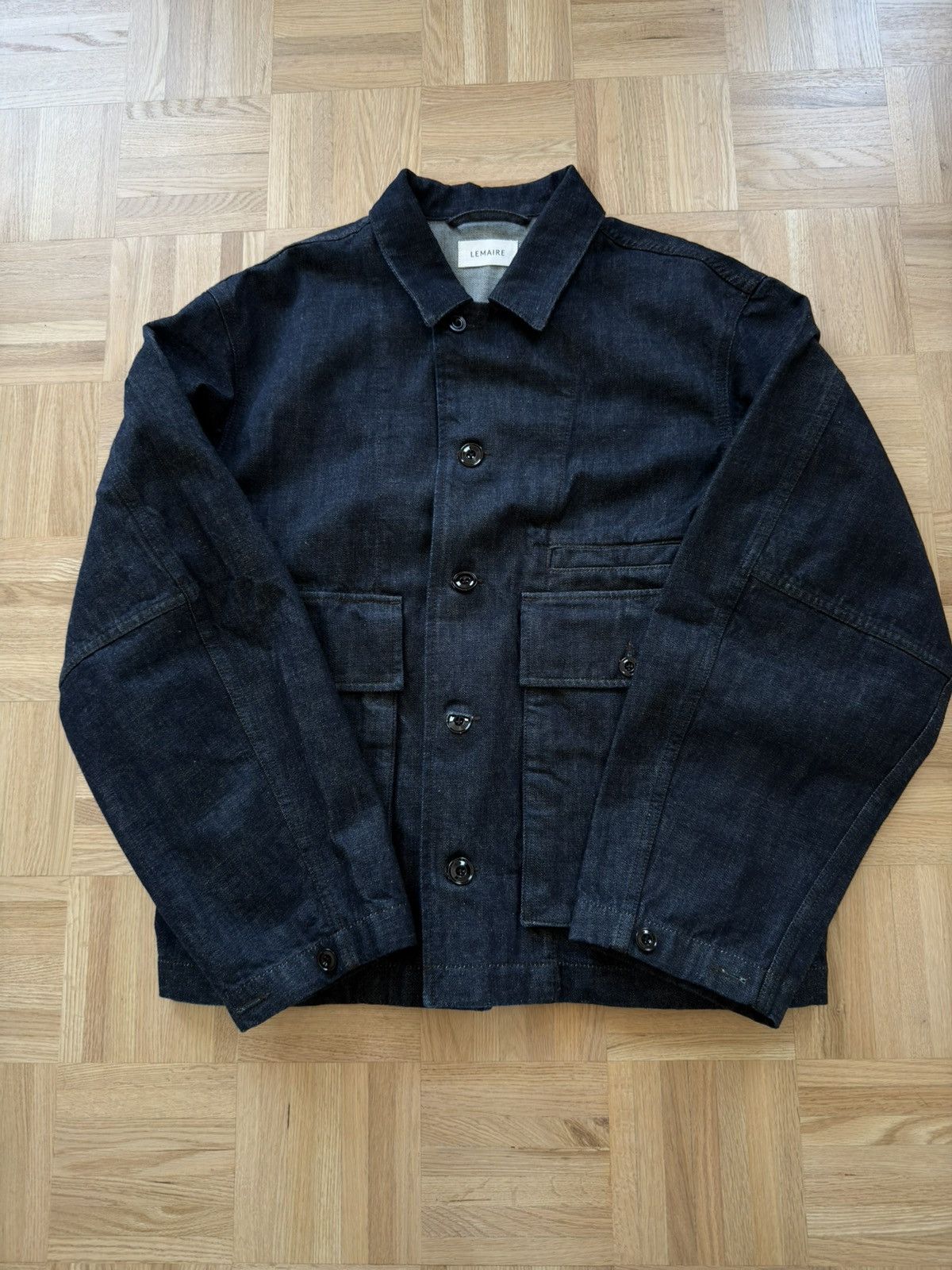 Lemaire Lemaire Heavy Denim Boxy Jacket Size US XL / EU 56 / 4 - 1 Thumbnail