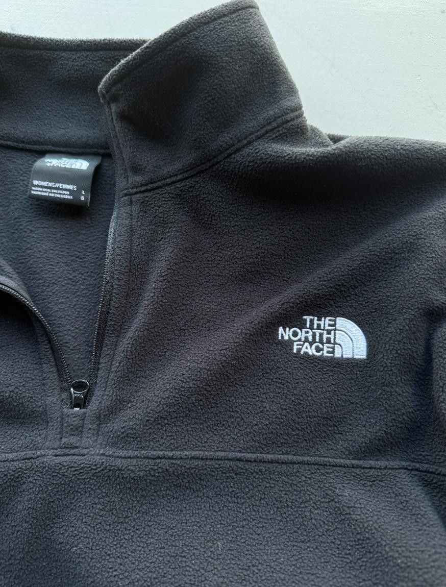 The North Face Womens black 1/4 zip L Size L / US 10 / IT 46 - 2 Thumbnail