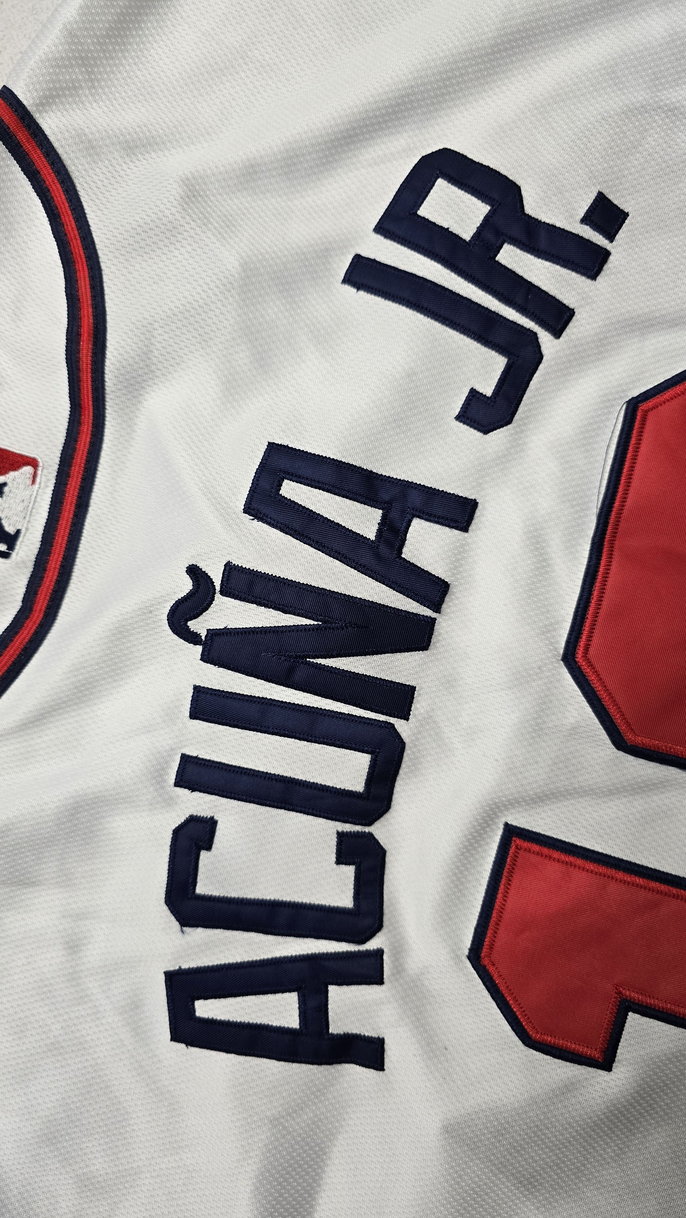 Majestic Atlanta Braves Ronald Acuña Jr. #13 MLB Baseball Jersey Size US XXL / EU 58 / 5 - 7 Thumbnail