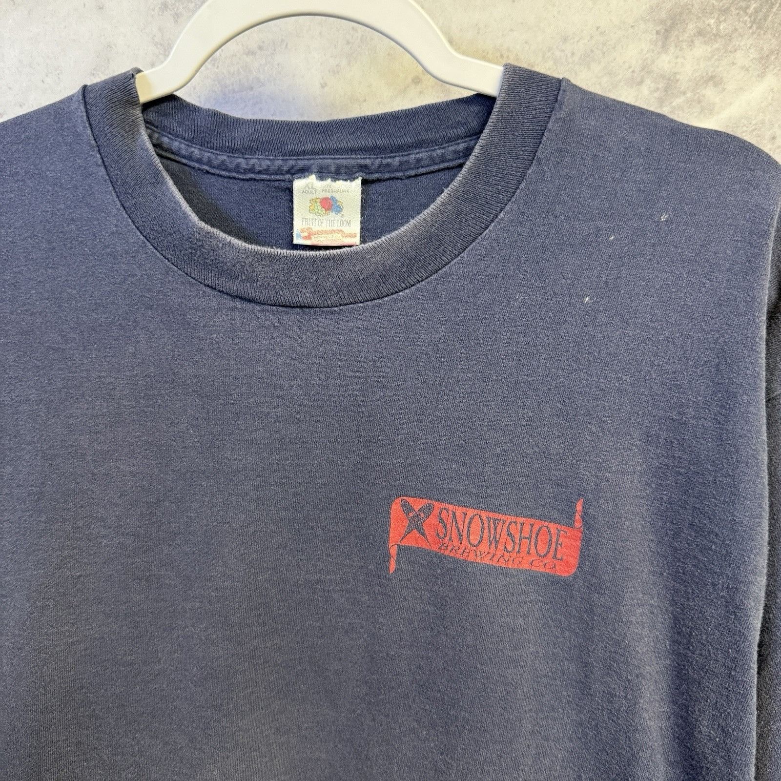Vintage Vintage Showshoe Brewing Co Shirt Blue 90s California Nature Size US XL / EU 56 / 4 - 4 Thumbnail