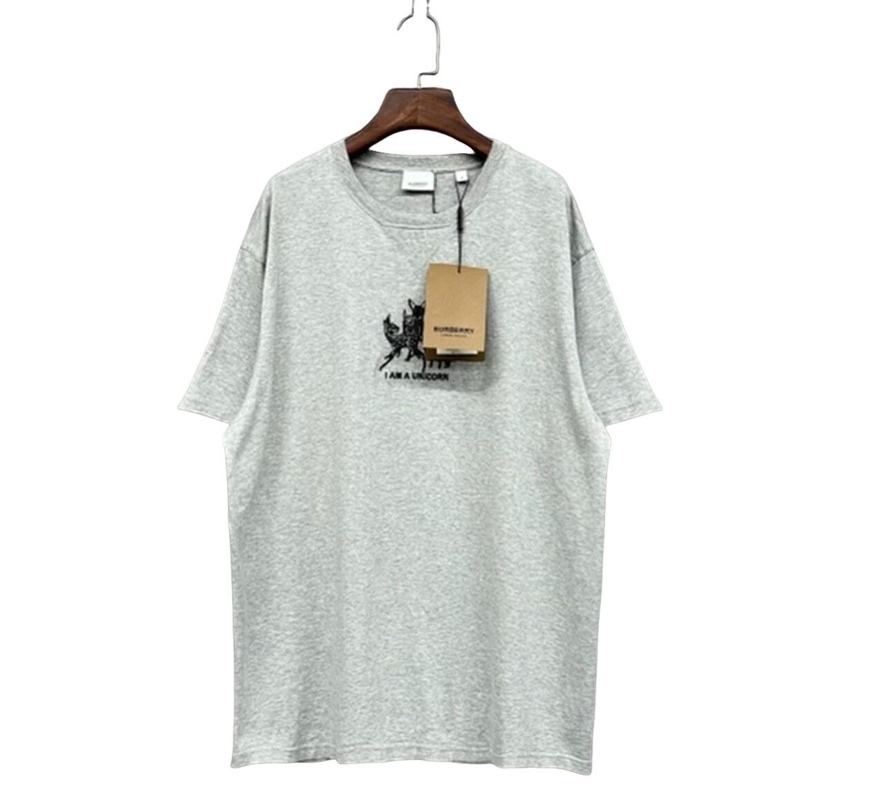 Burberry Burberry Embroidered Deer Unicorn T-Shirt Size M Size US M / EU 48-50 / 2 - 1 Thumbnail