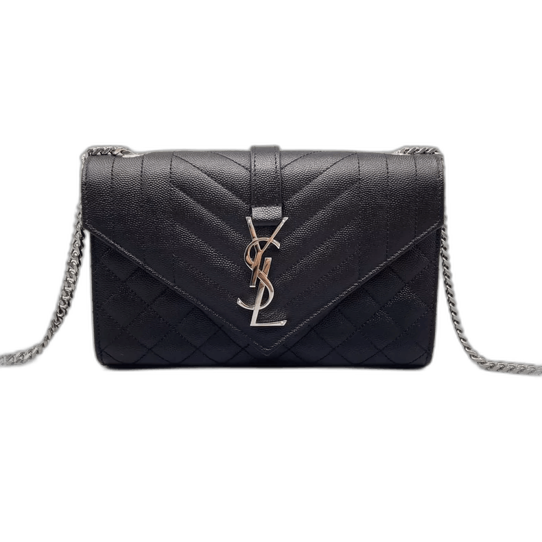 YVES Saint Laurent YSL Envelope Chain Crossbody Bag in Black, Men's